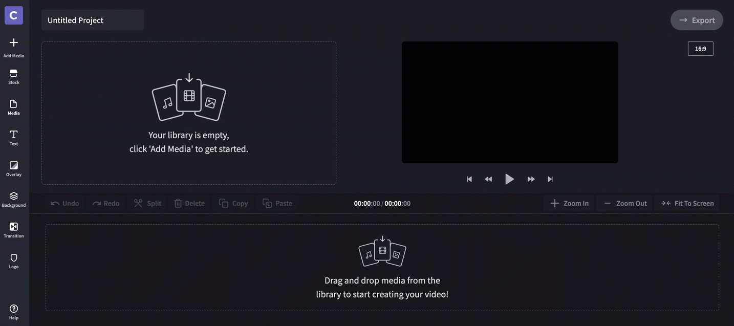Clipchamp Create how to add gifs to videos add media.