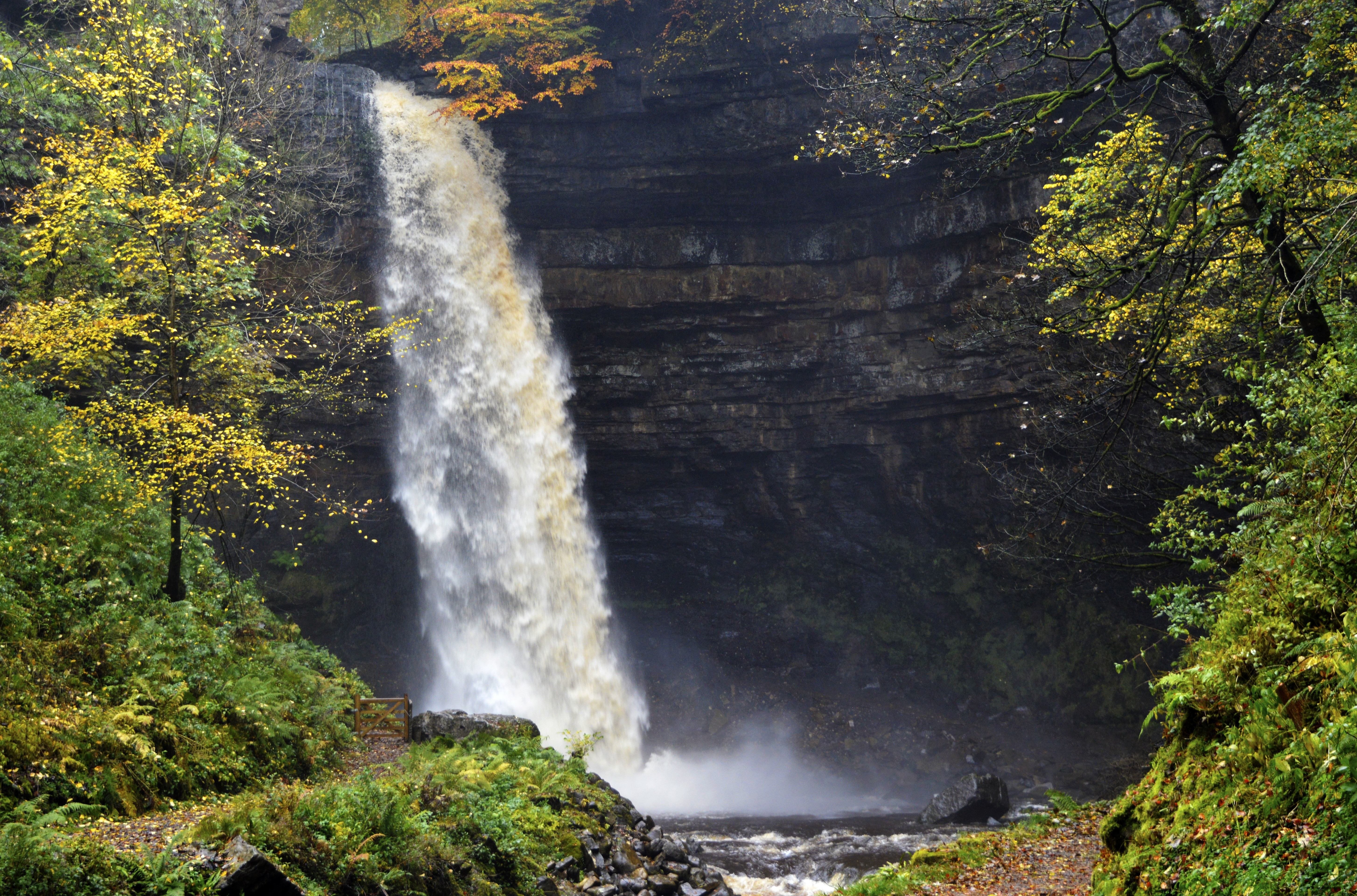 Attractions such as Hardraw Force waterfall make the Yorkshire Dales a great place to book a wooden lodge