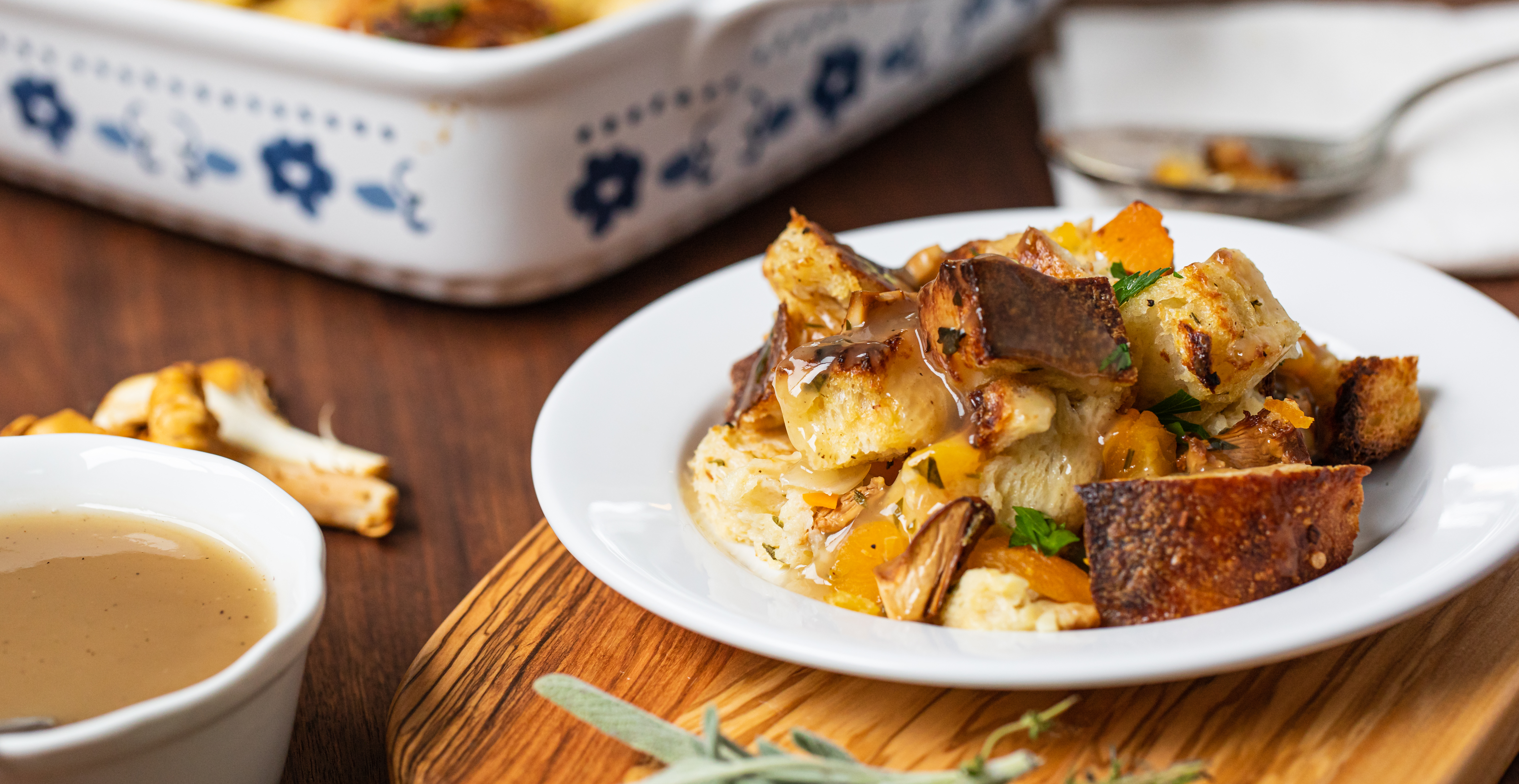 Chanterelle and Apricot Stuffing