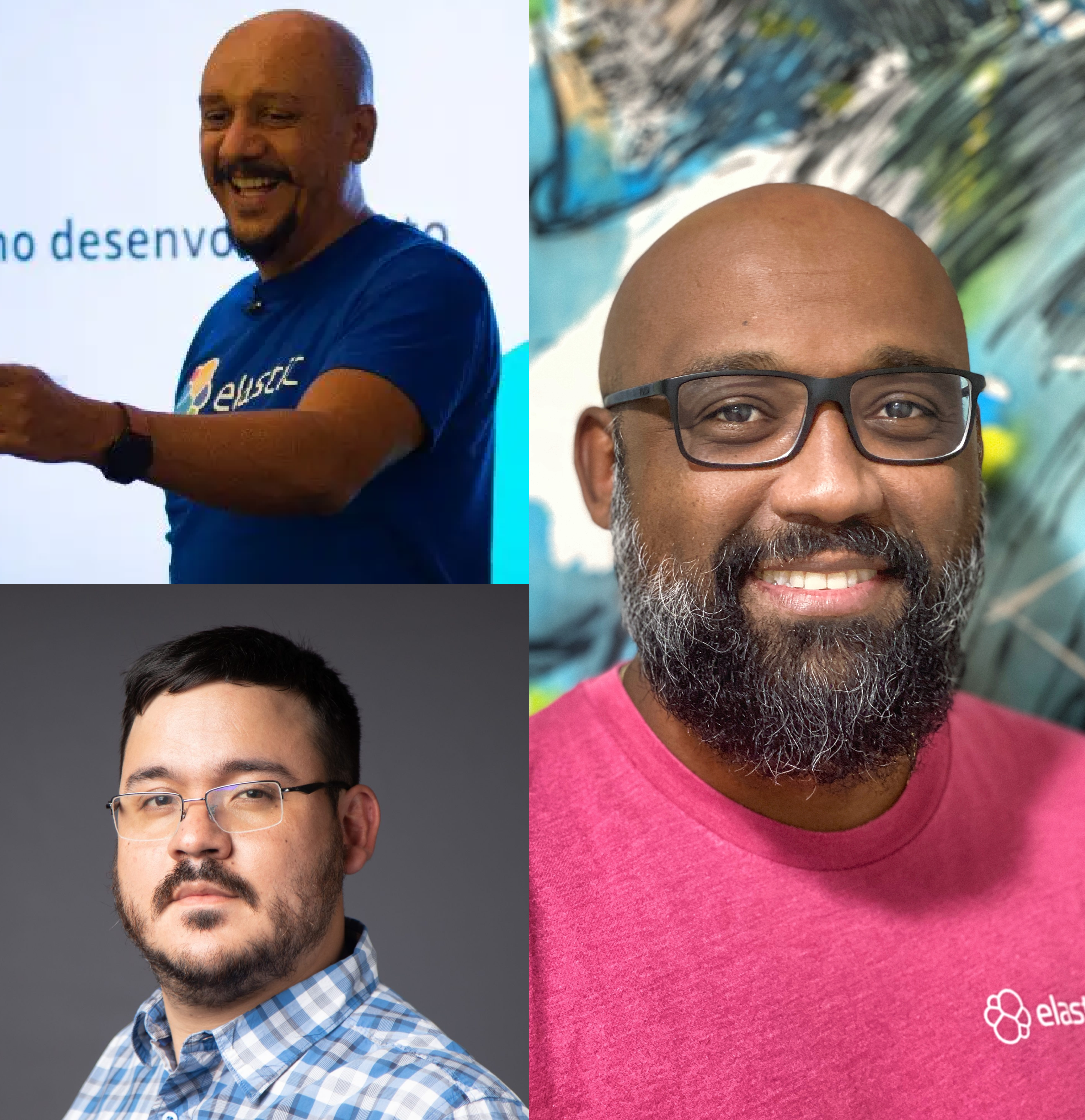 Isaac Silva, Manuel Alba y Alex Salgado