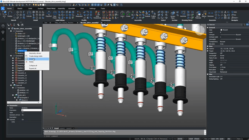 Pushing the Limits of Parametric Modeling with BricsCAD<sup>®</sup> Mechanical- diameter