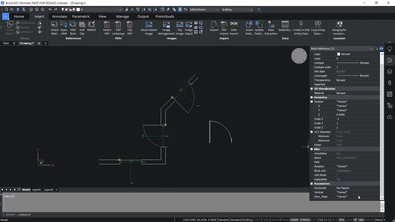 How to use Parametric Blocks in BricsCAD 6,31-7,16