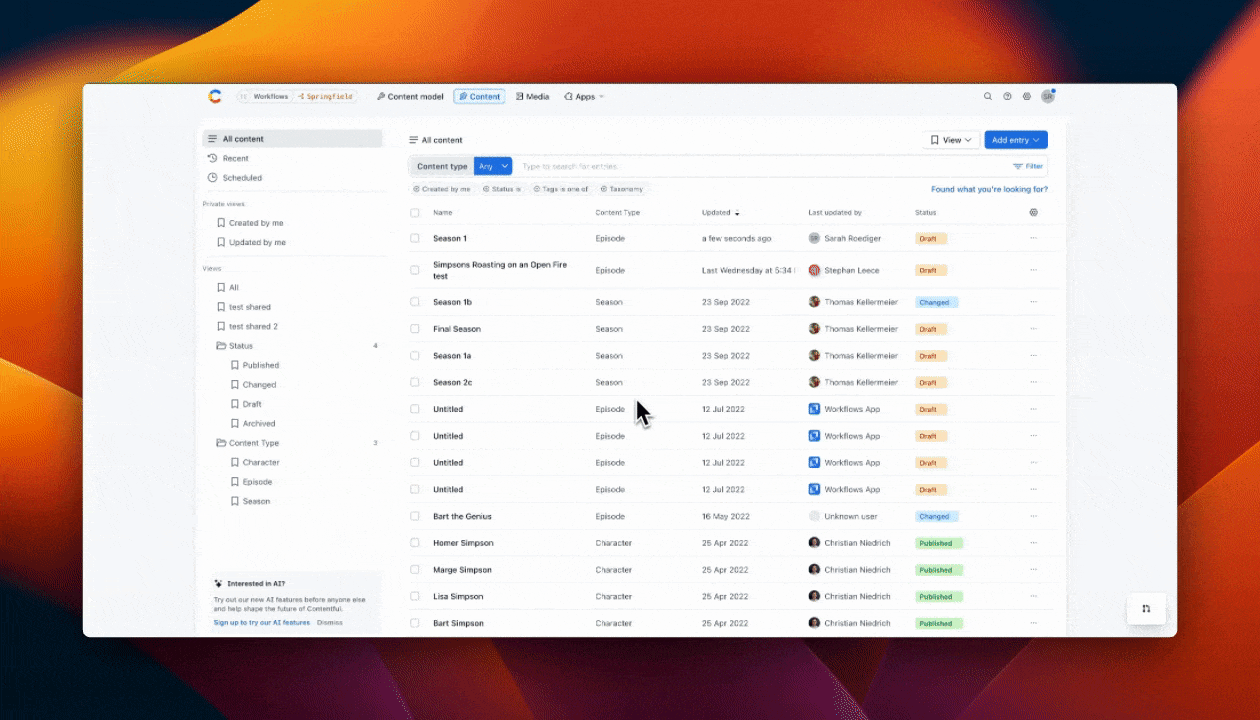 Parallel workflows 