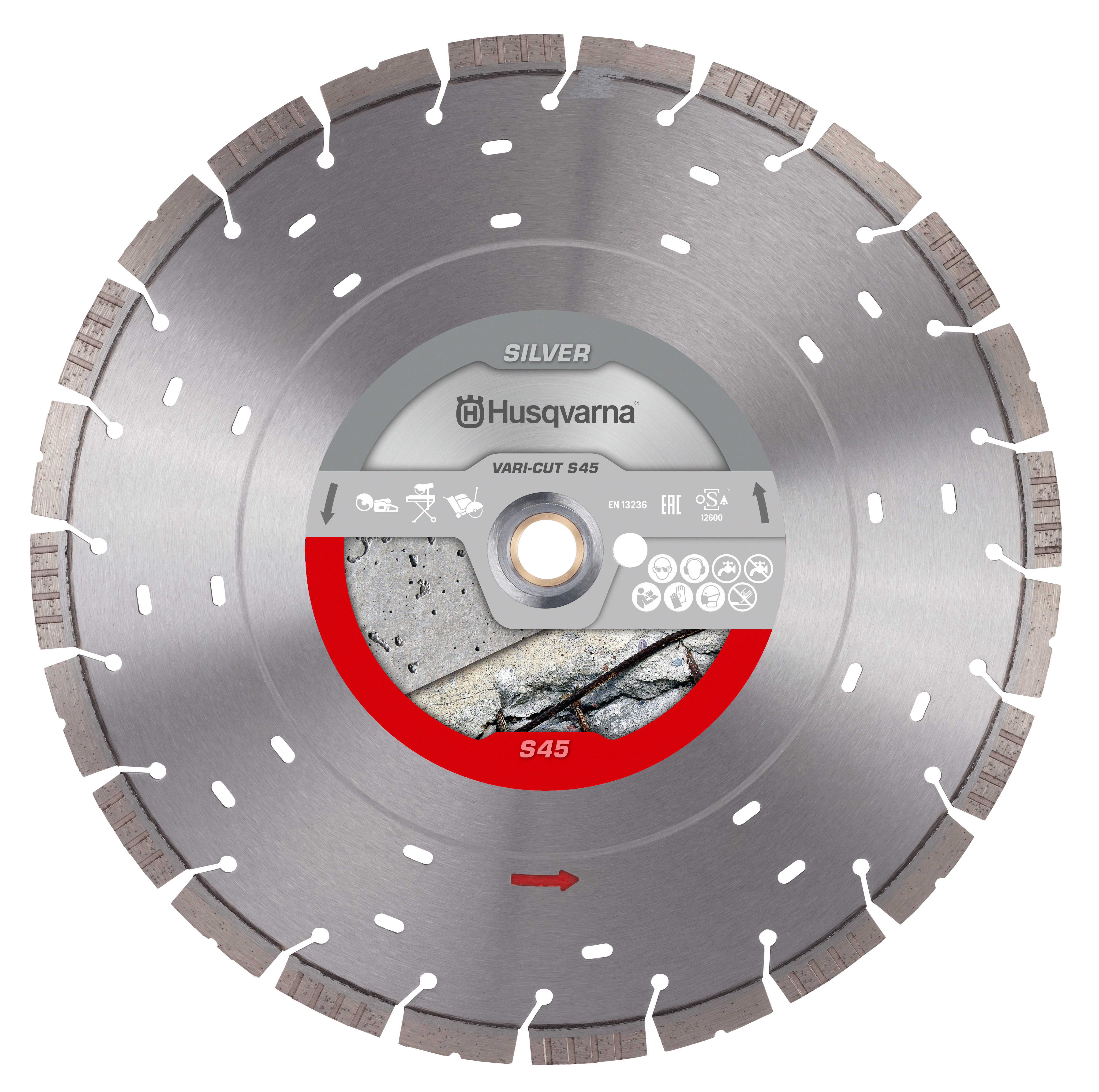 Diamond Concrete / Asphalt Wet/Dry Saw Blade: 14 in.