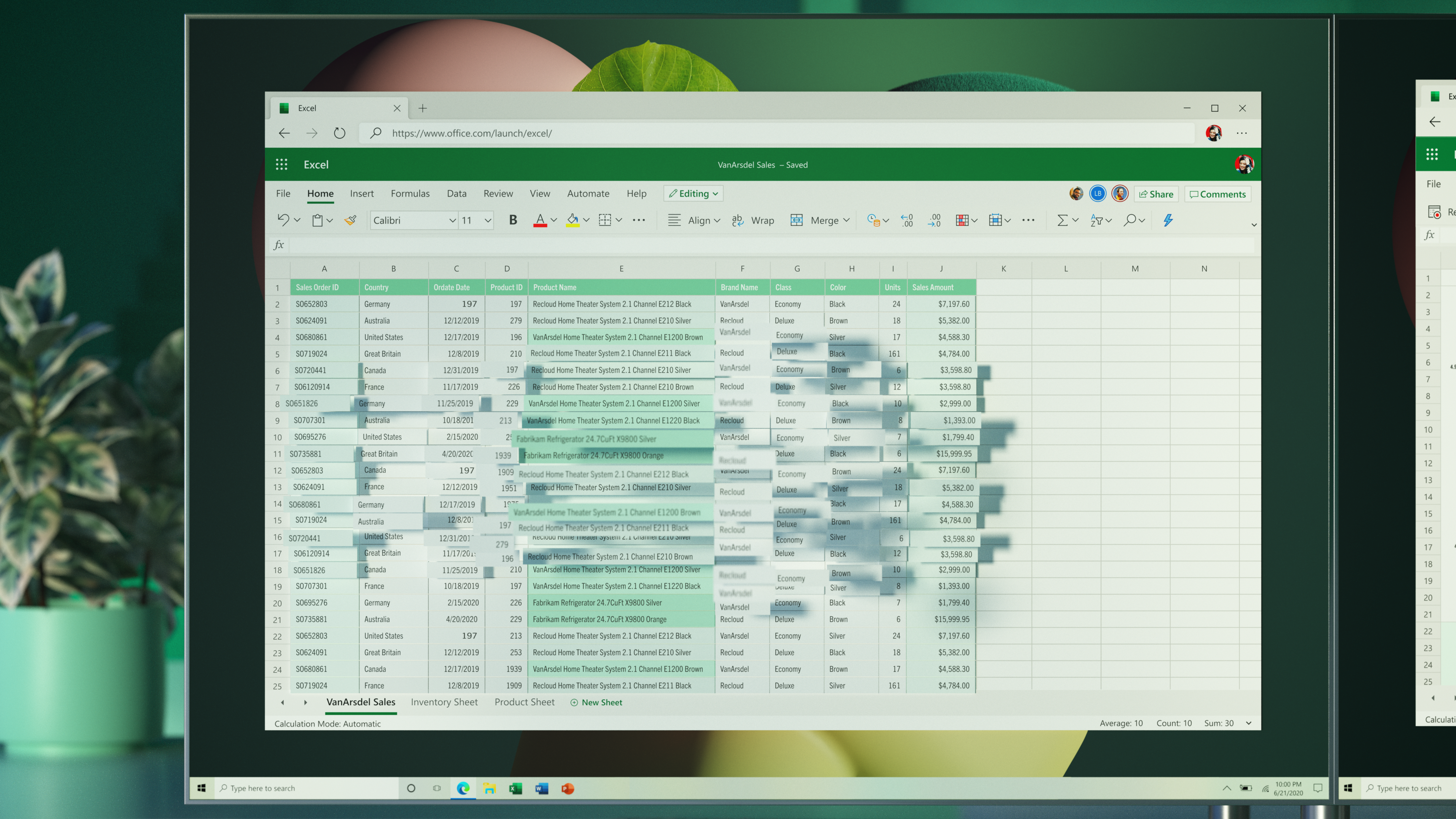 Abstract of Excel.