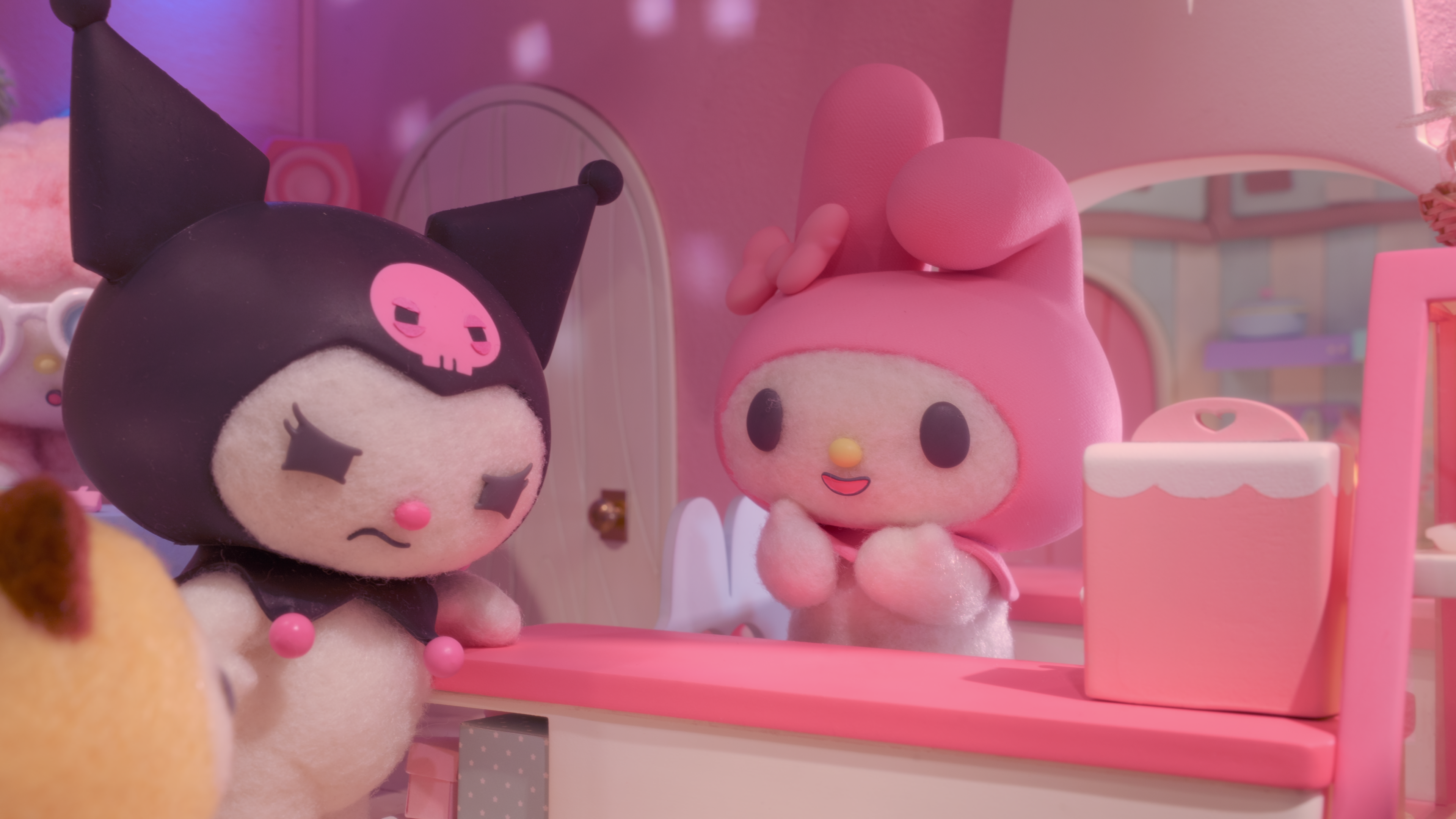 Netflix ネトフリ マイメロ クロミ マイスウィートピアノ ぬいぐるみ Netflixオリジナルアニメ My Melody ＆ Kuromiデザインシリーズ