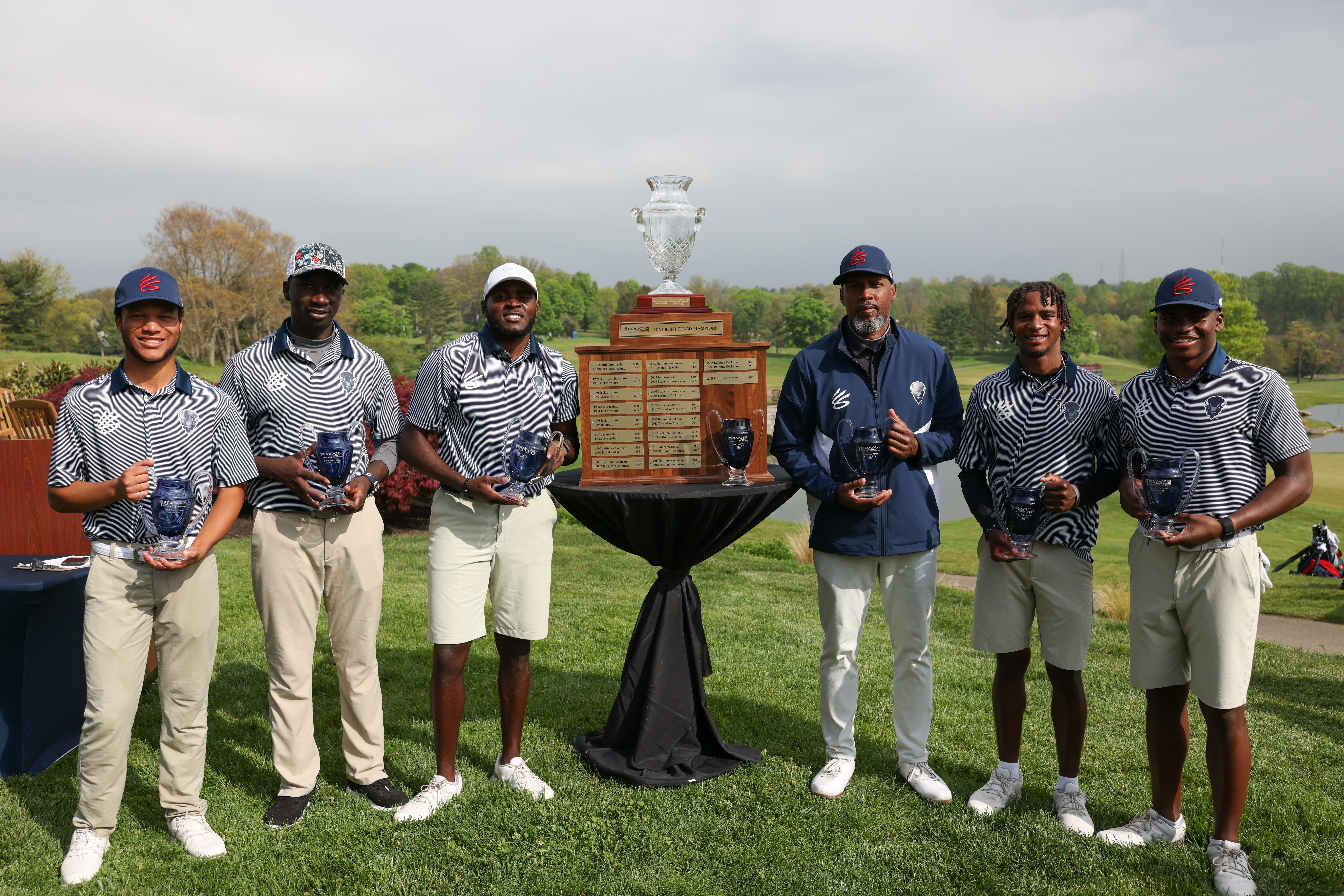 Howard University's men's golf team at the 2022 PGA WORKS Collegiate Championship.