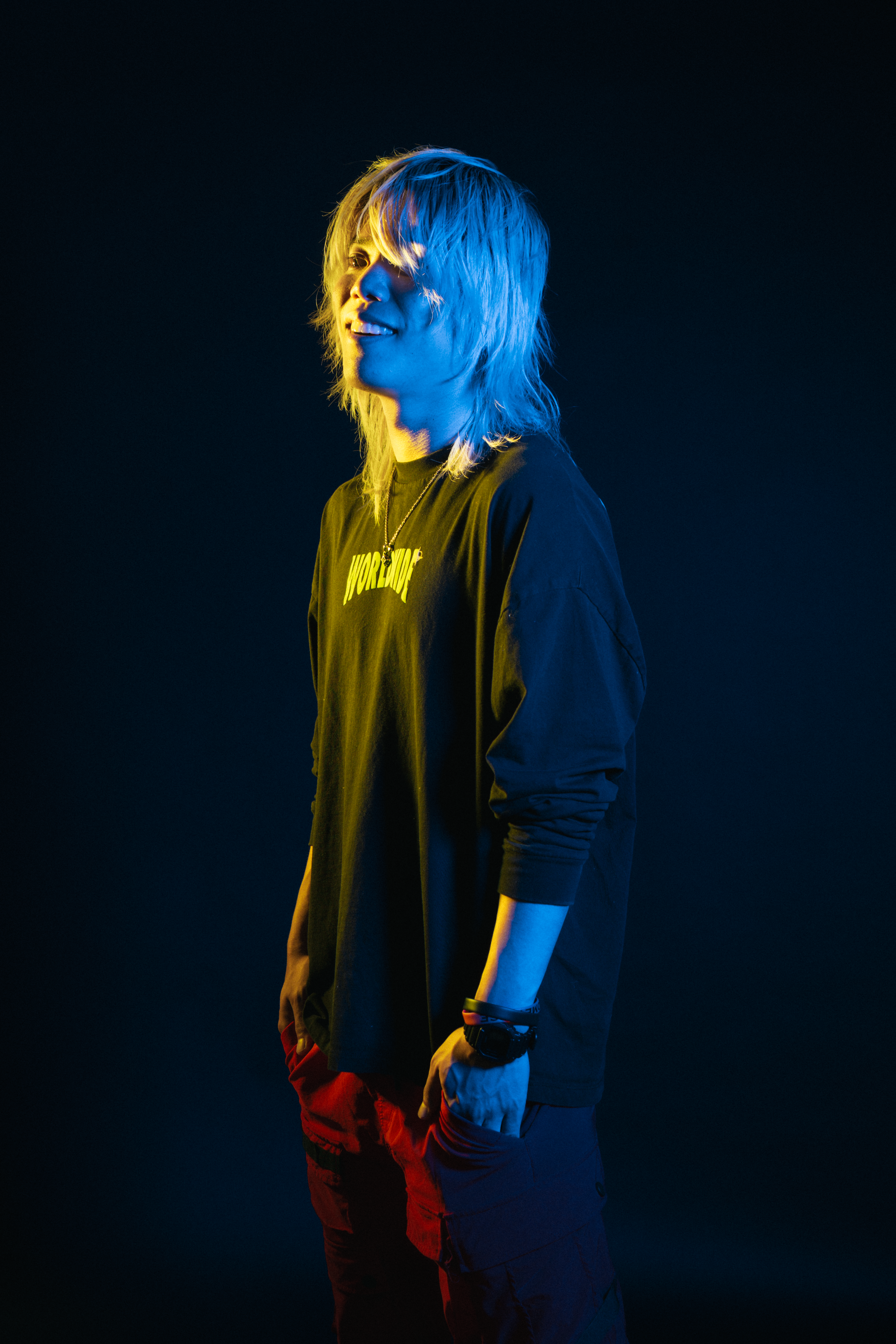 Kazuki standing in a cool pose