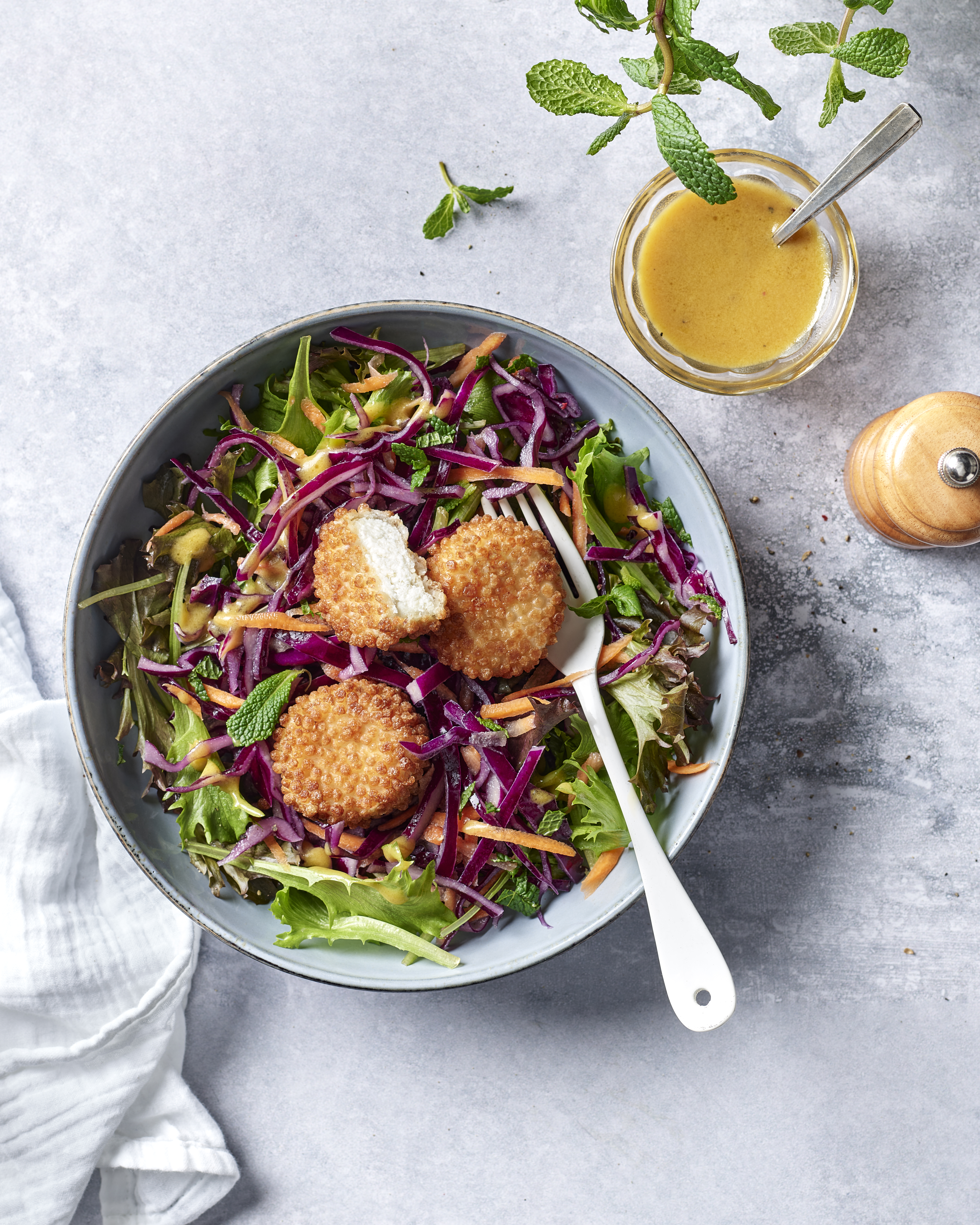Veggie Bowl aux Palets croustillants au Chèvre Président