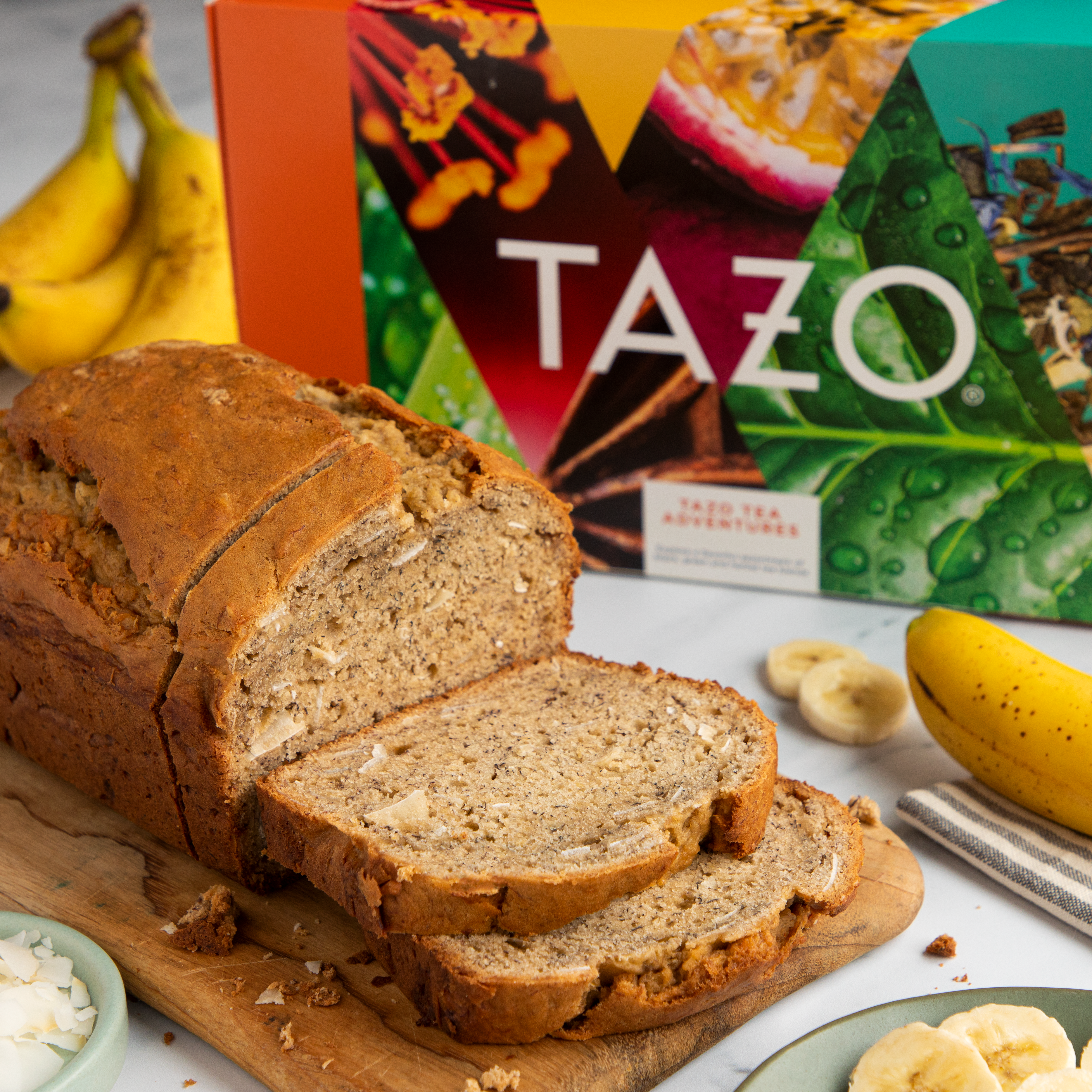 TAZO® AWAKE® BANANA BREAD RECIPE image