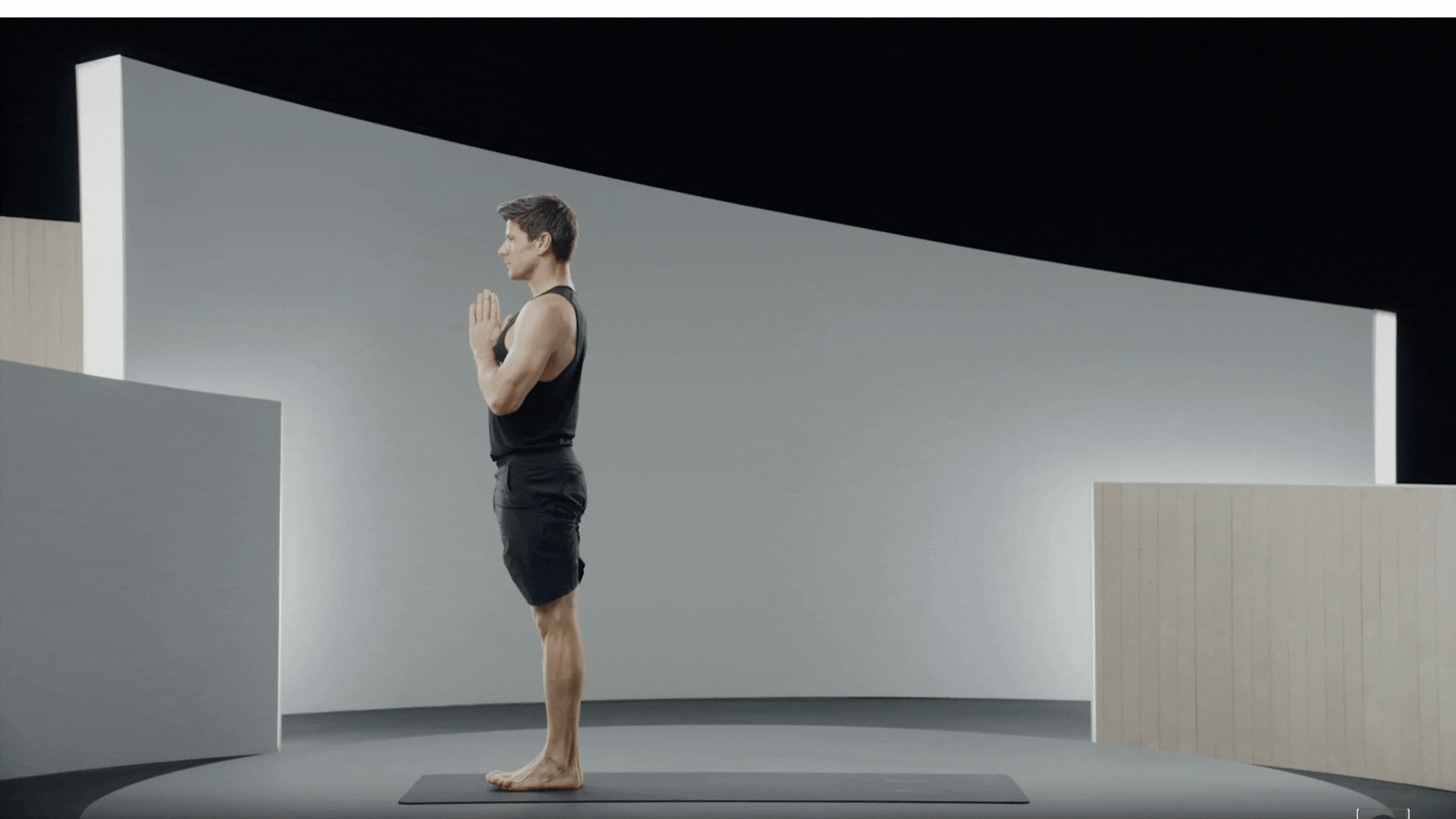 Man practices Sun Salutation A as part of a Sun Salutations flow