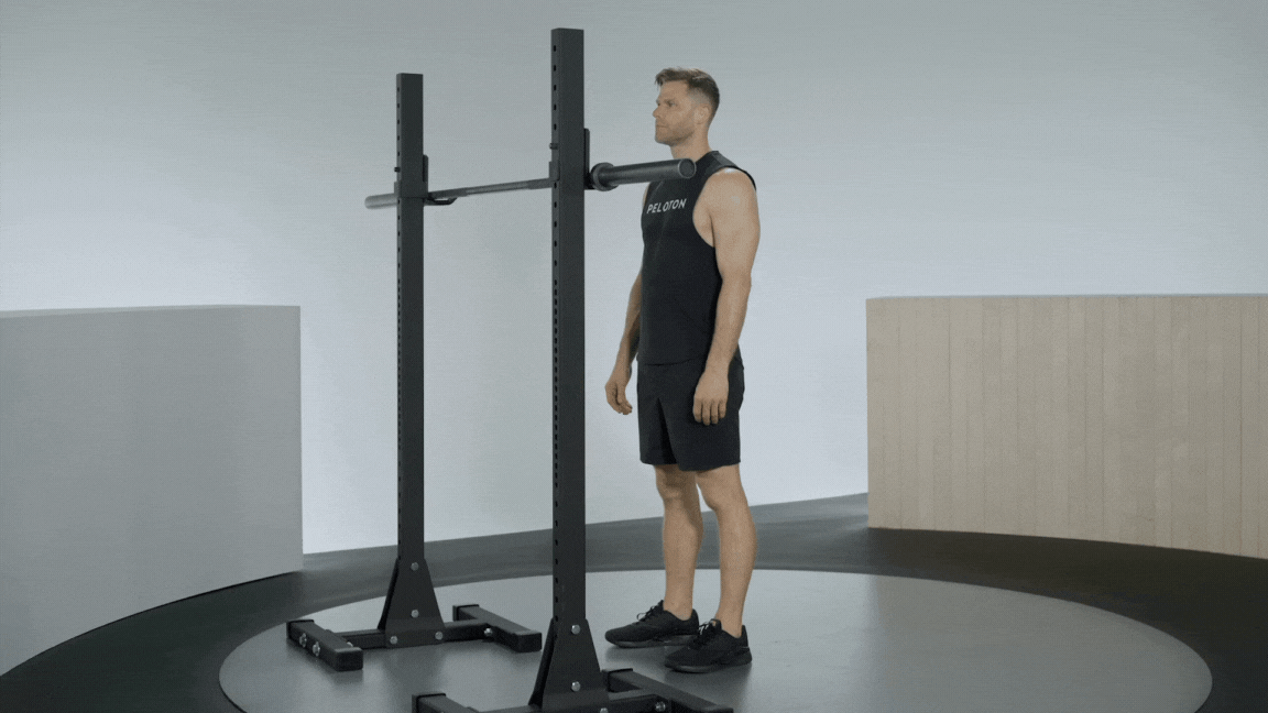 Good morning exercise with barbell