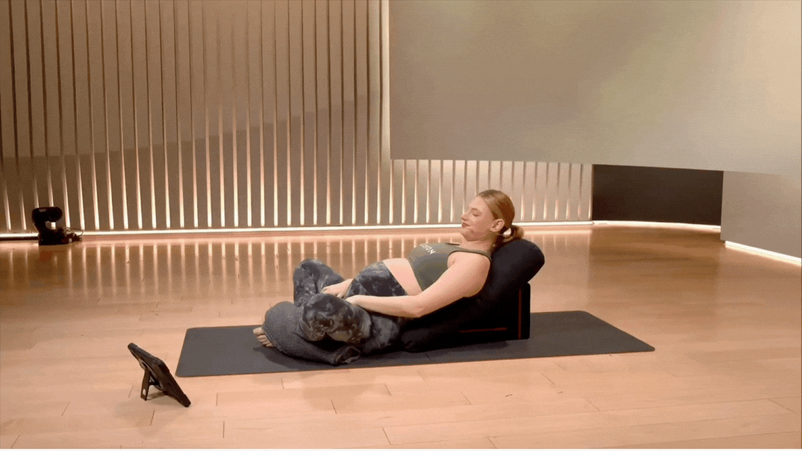 supine bound angle pose