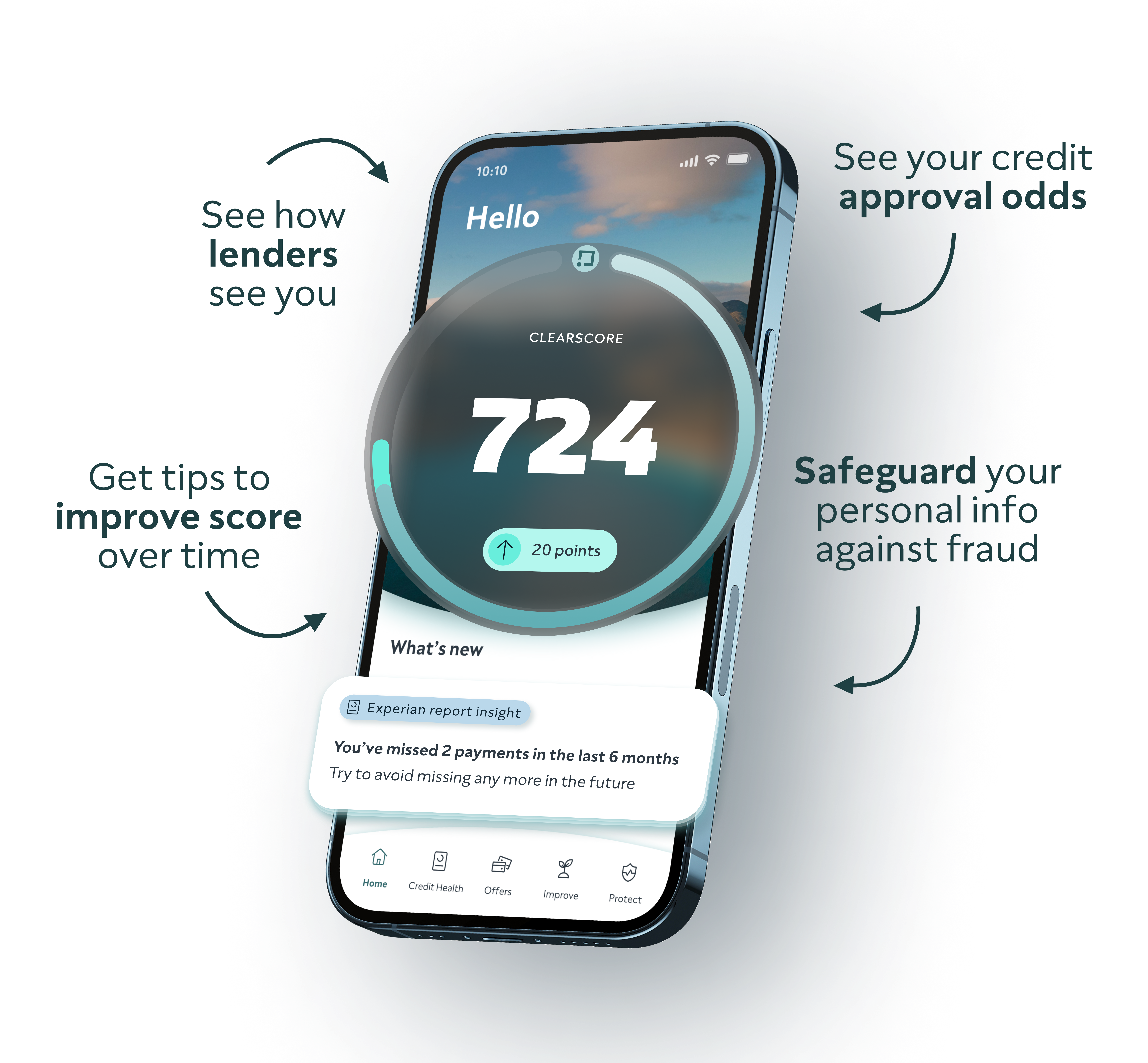 Image used to allow to background to show Phone + Hand
