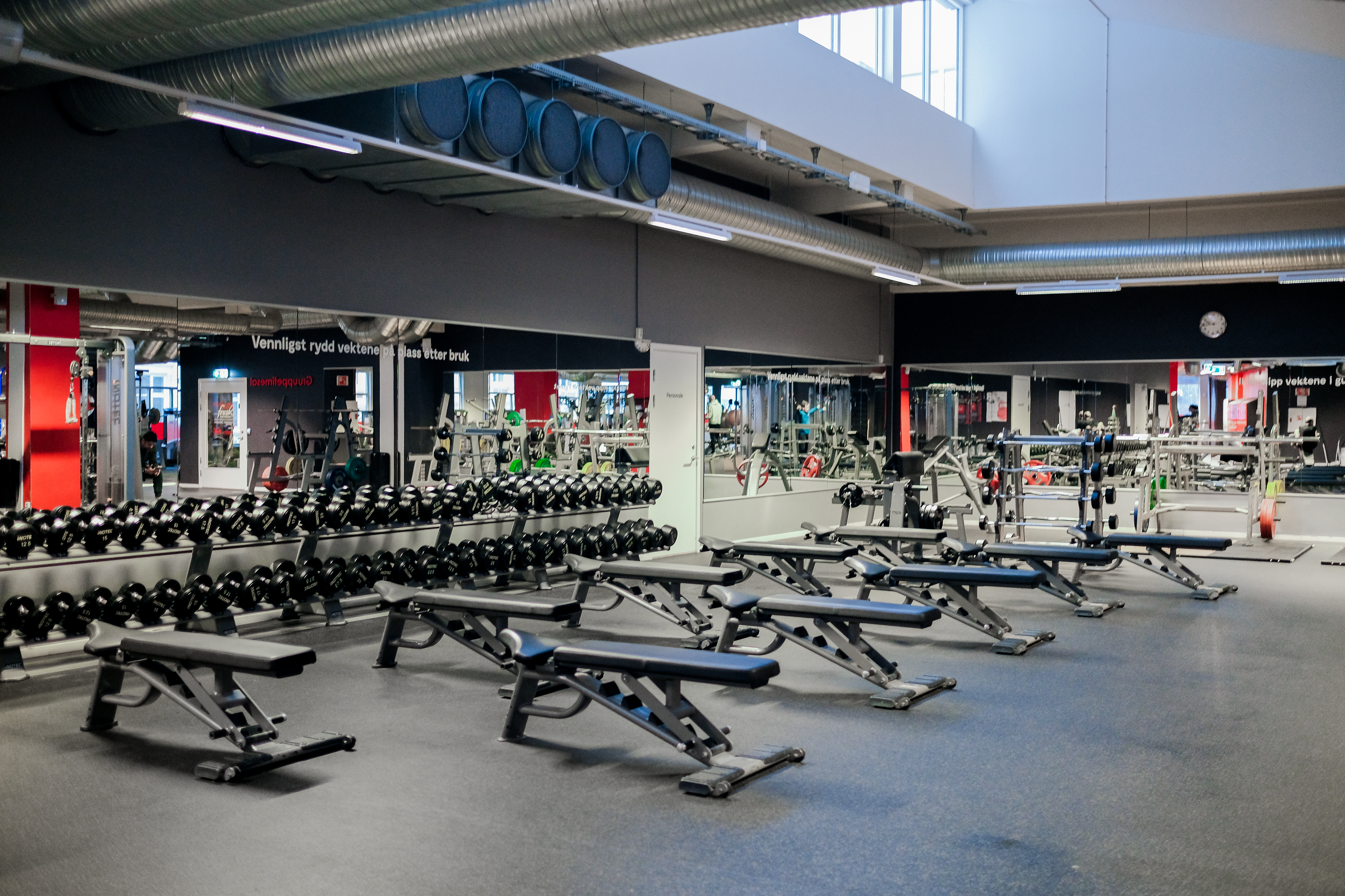 Utforsk vårt utvalg av frivekter, manualer og benker på Fresh Fitness treningssenter på Grønland. Med toppmoderne utstyr og profesjonelle trenere kan du nå dine treningsmål på en effektiv og trygg måte. 