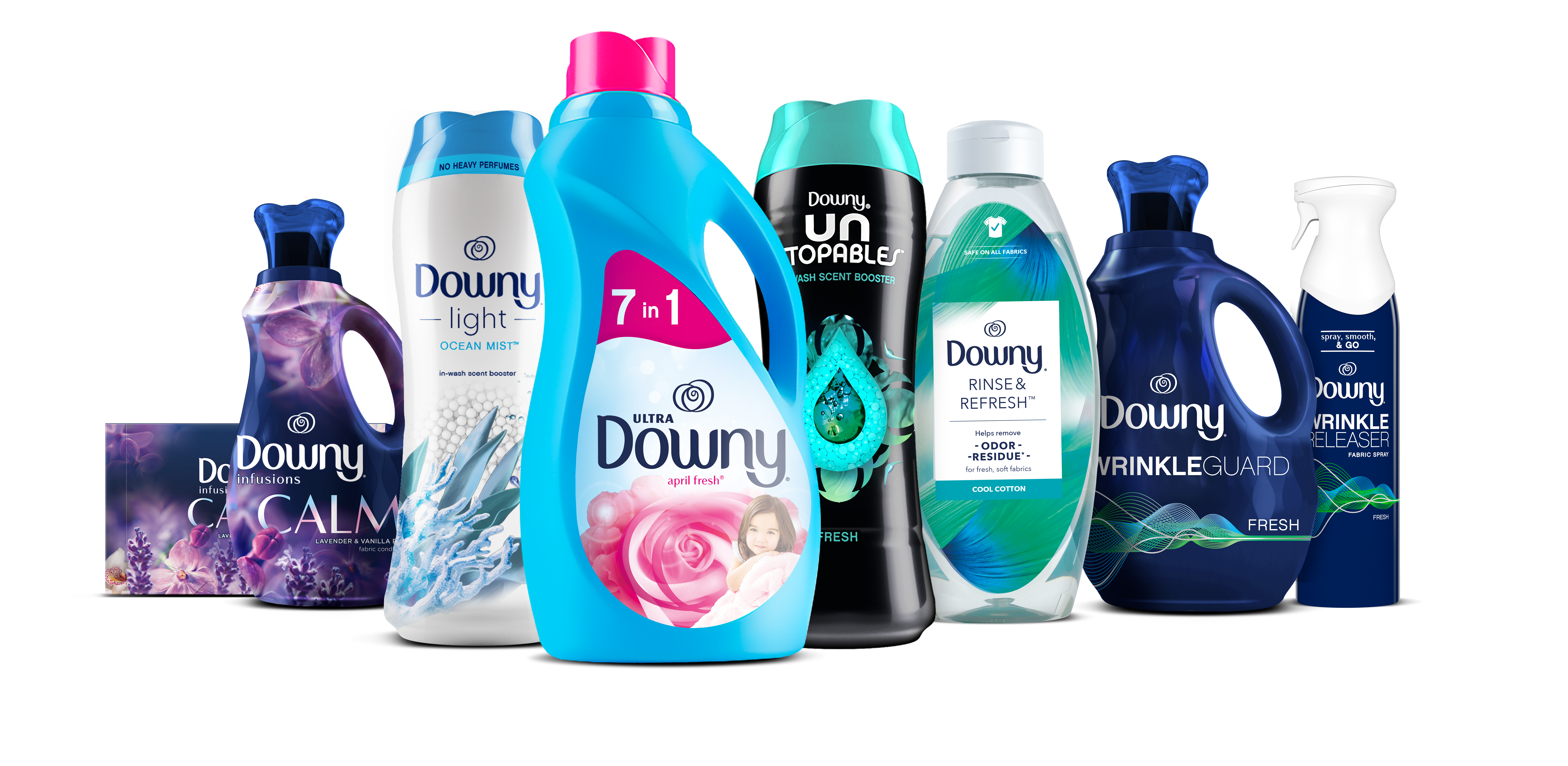 Downy protect the clothes you love with Fabric Softeners, In-wash Scent Booster Beads and Dryer Sheets
