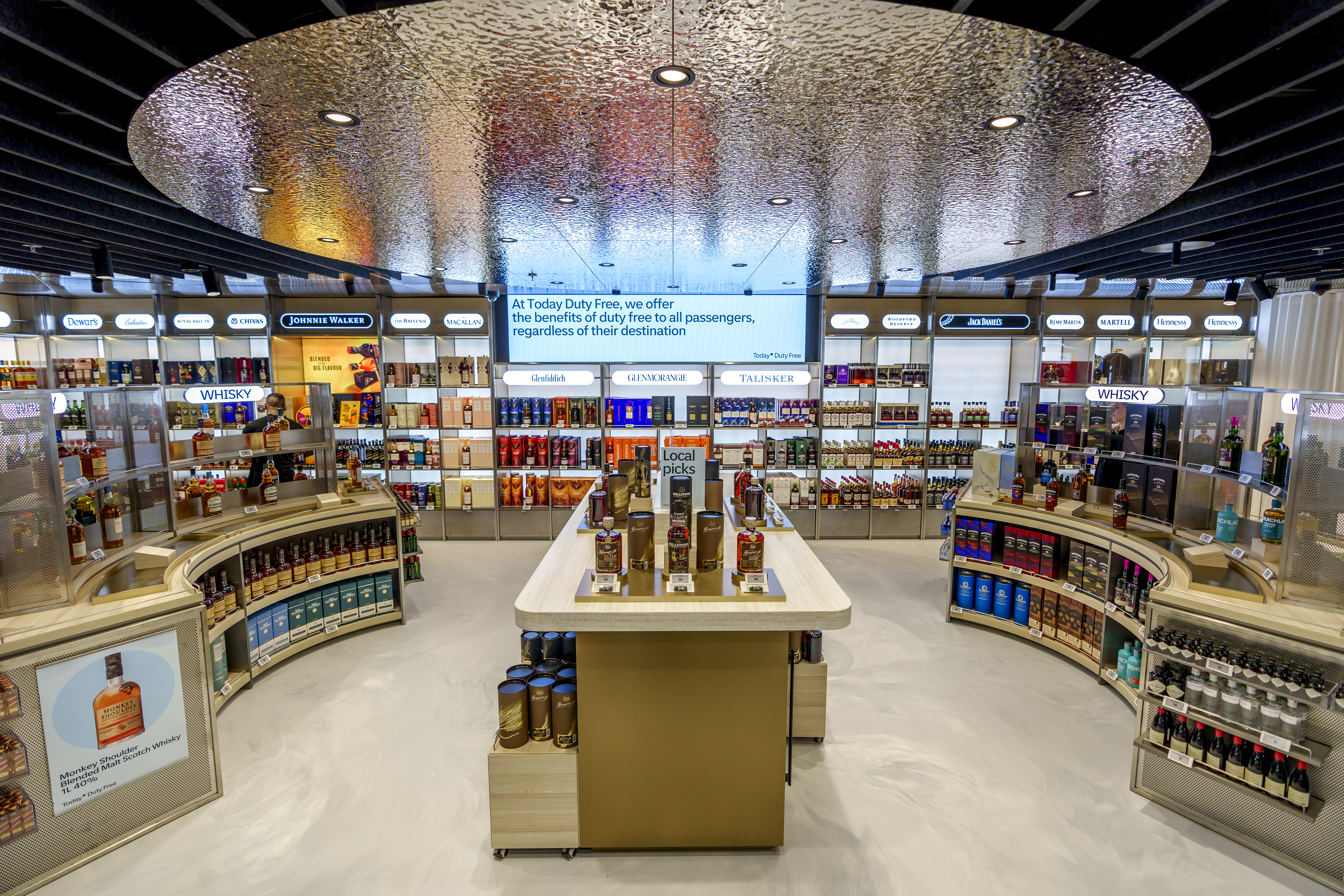 Chocolade en drank op Schiphol