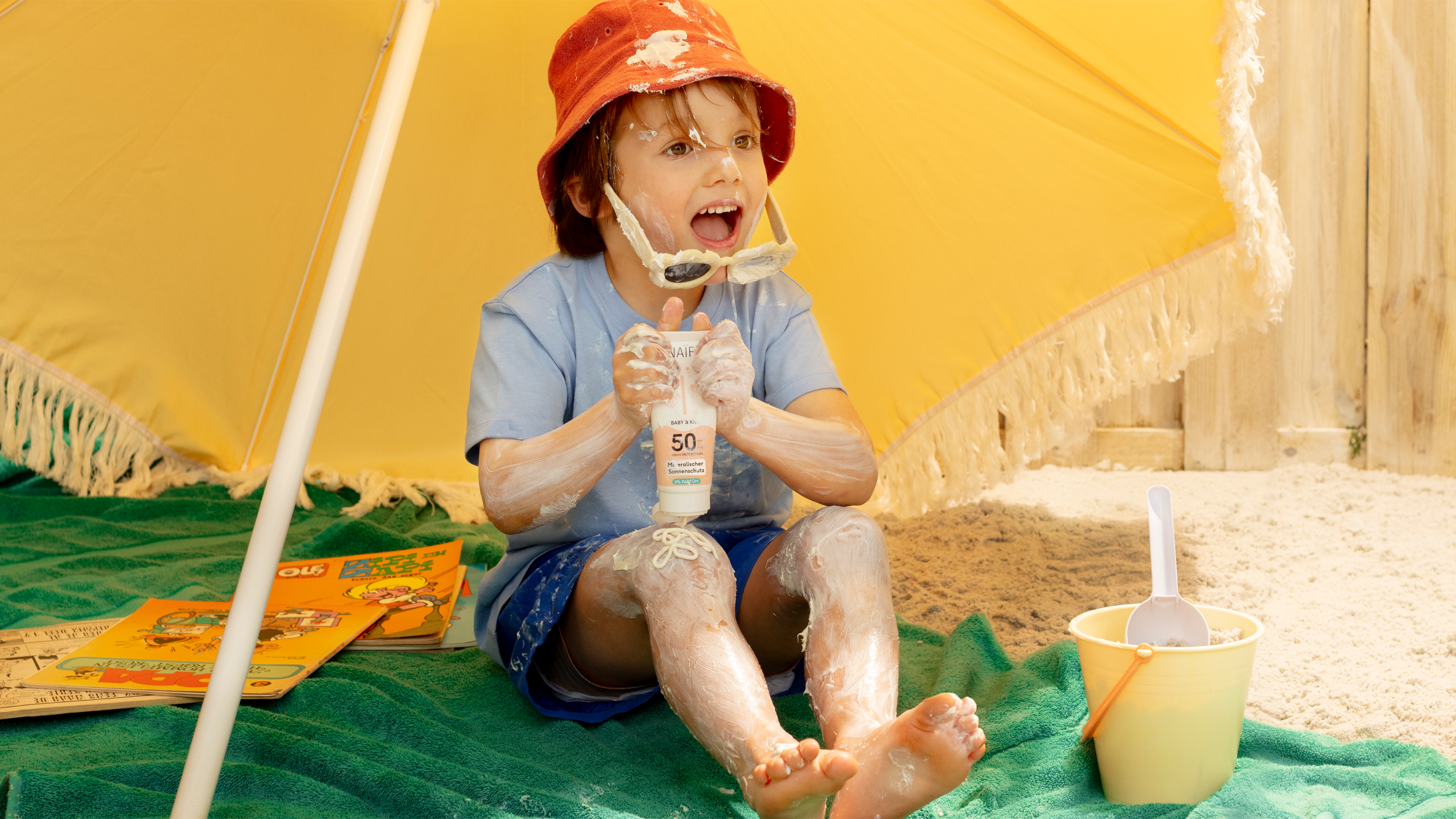 zonnebrand insmeren kinderen