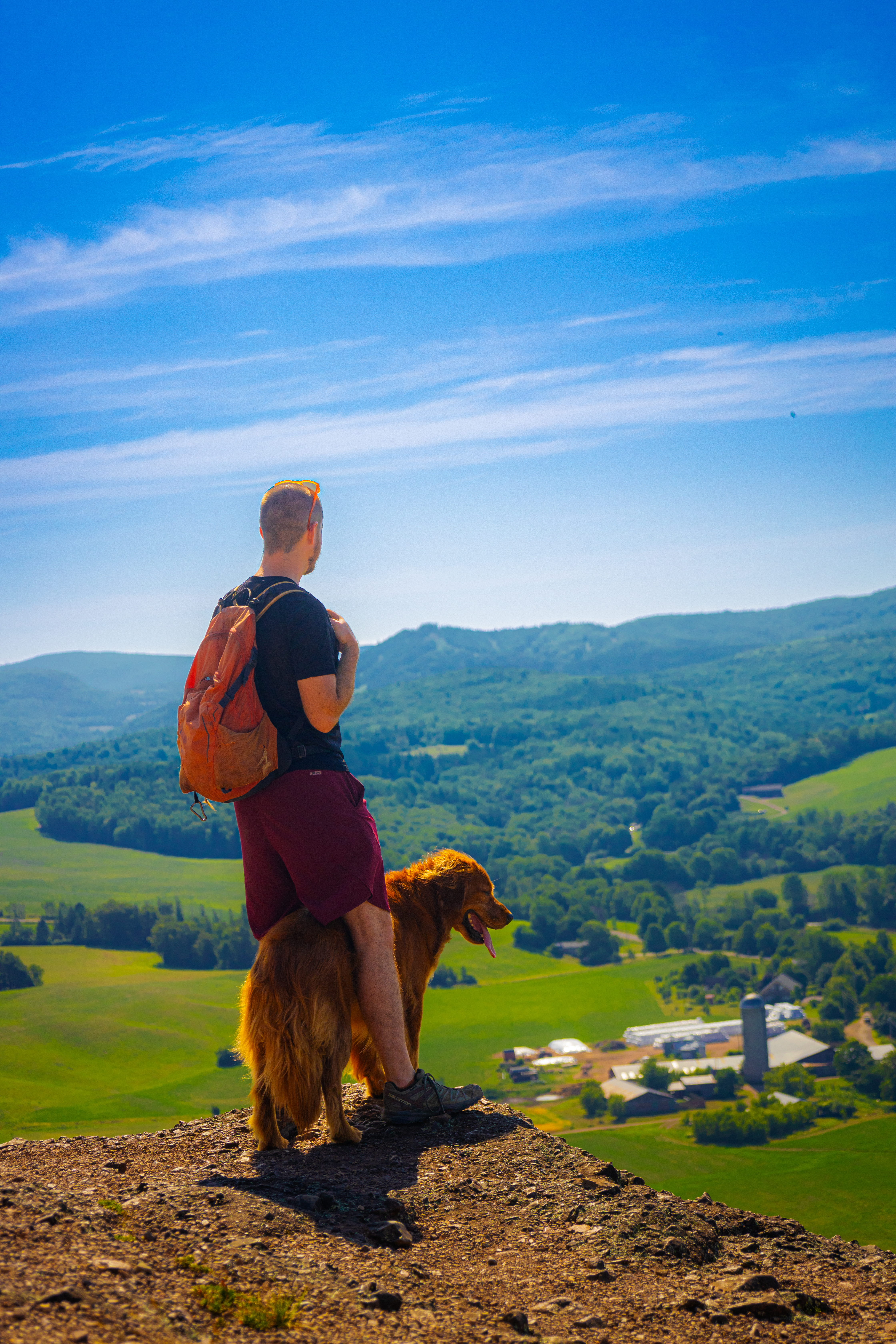 Submitted/Alex Newberry: Resident of Rothesay, NB. Alex and his Golden Retriever, Paul