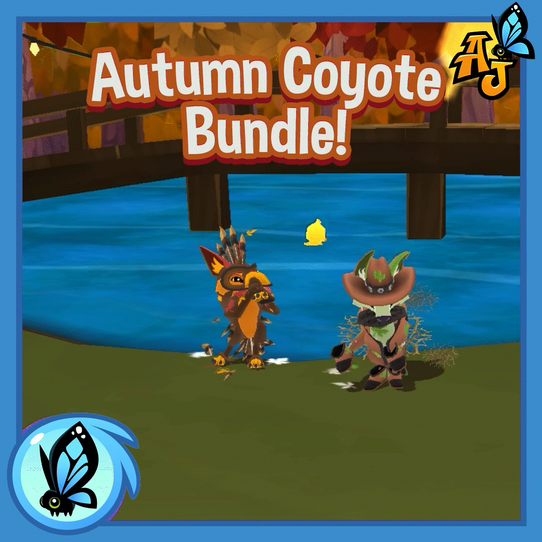 autumn coyote bundle gif
