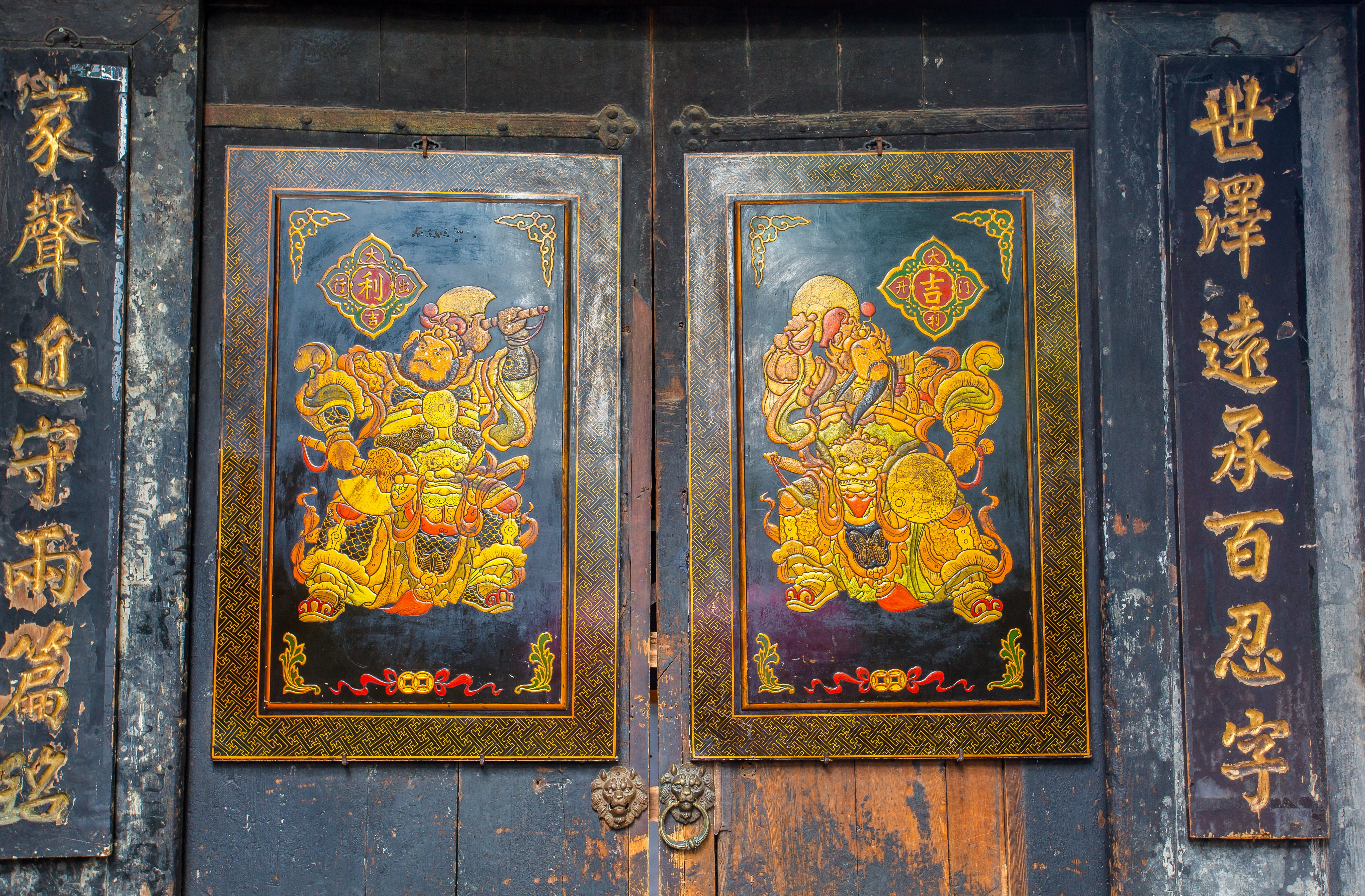 Chinese New Year Decorations Door Gods