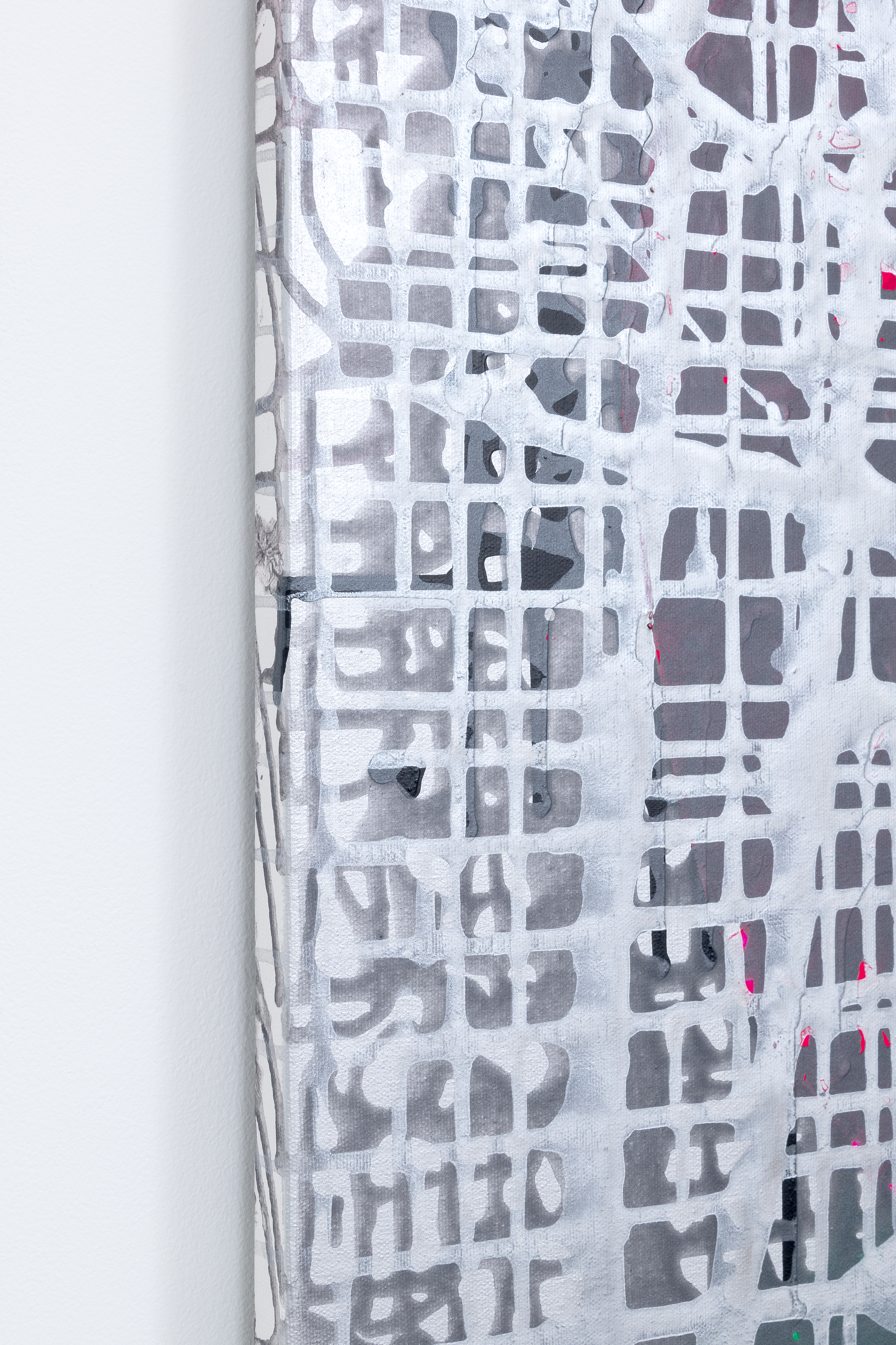 Servane Mary, Field, 2023, Acrylic on canvas, 30 x 40 inches detail 02