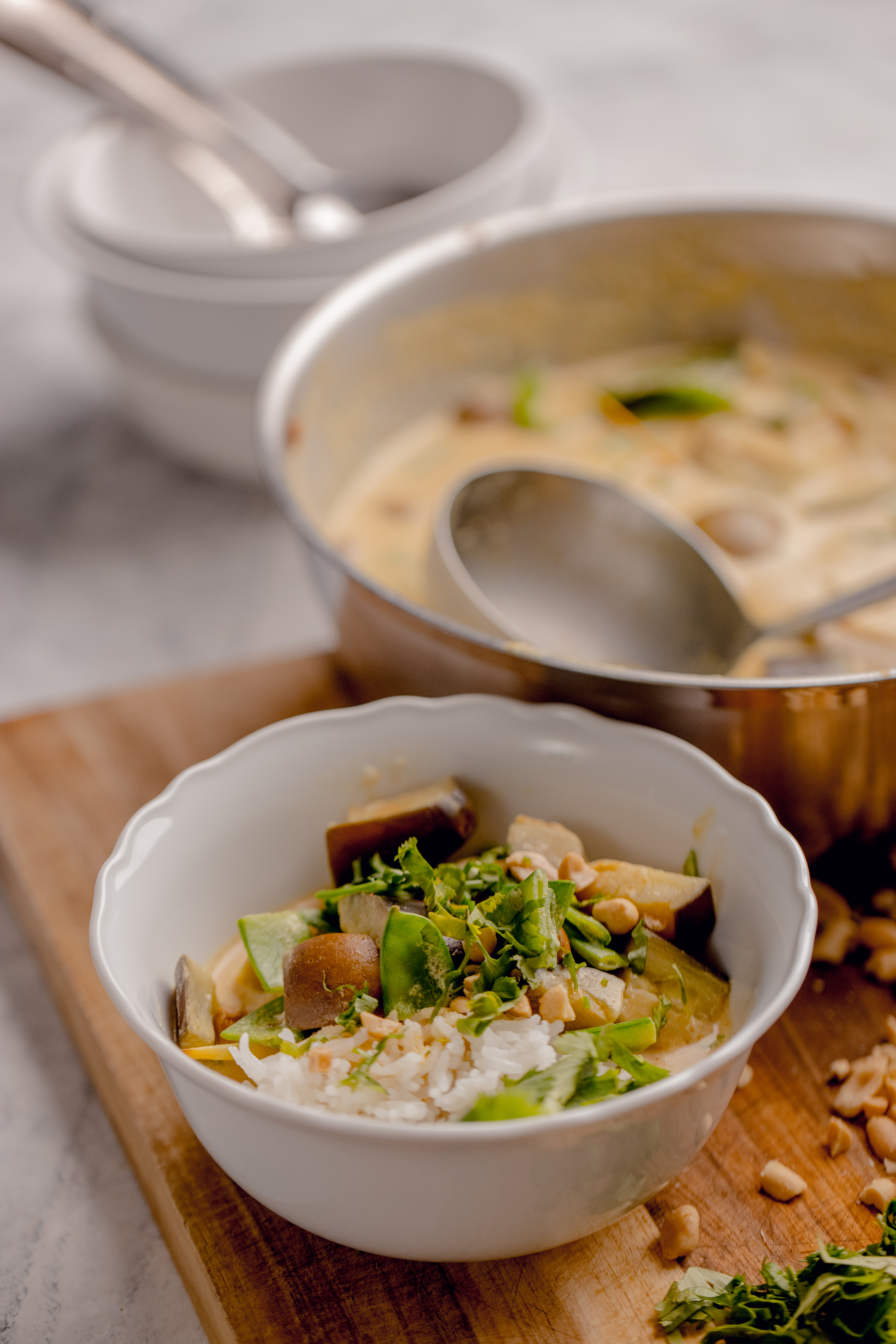 Gelbes Curry mit Kefen und Auberginen Rezept1 Gelbes Curry mit Kefen und Auberginen Rezept1