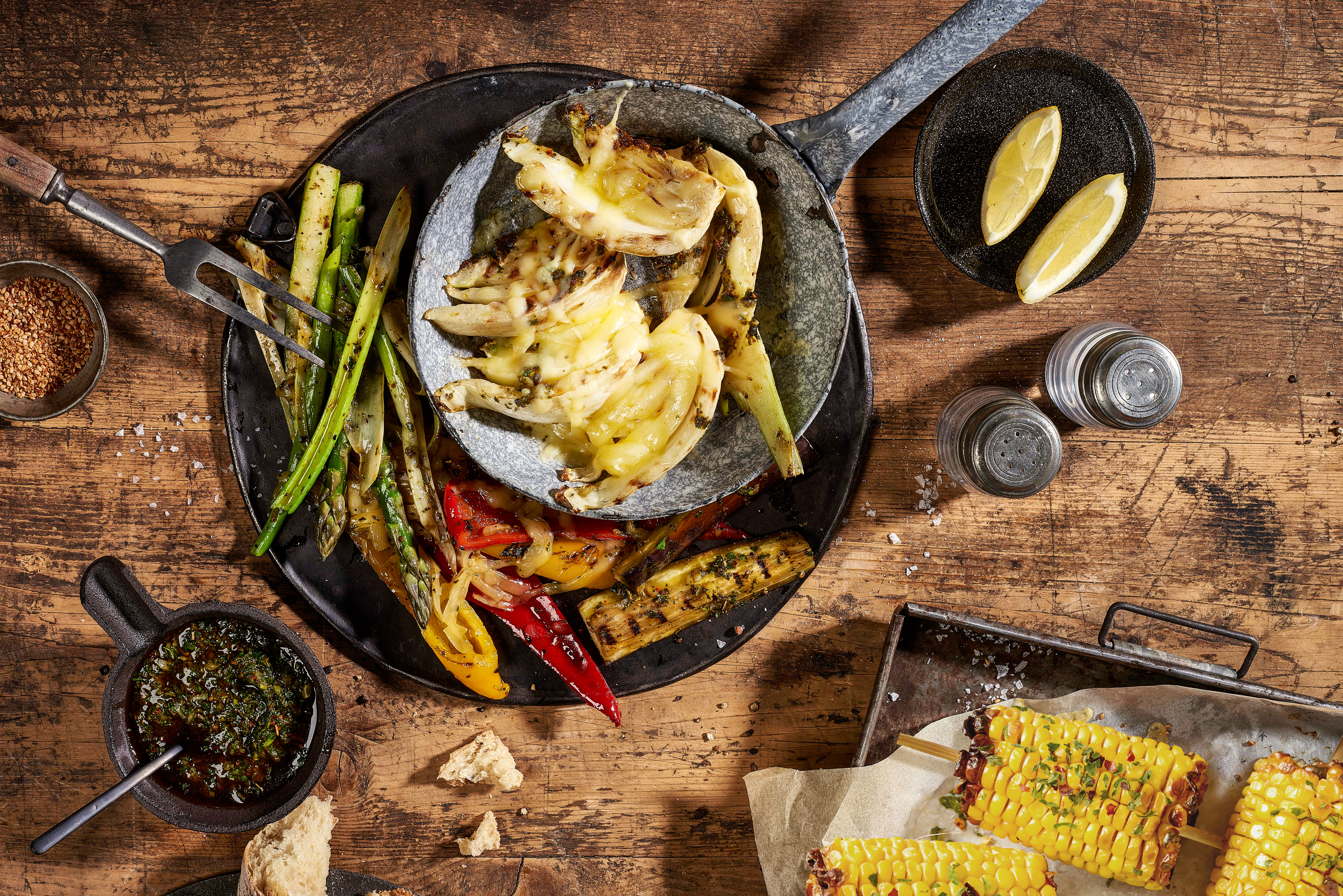 Gegrilltes Gemüse mit Chimichurri