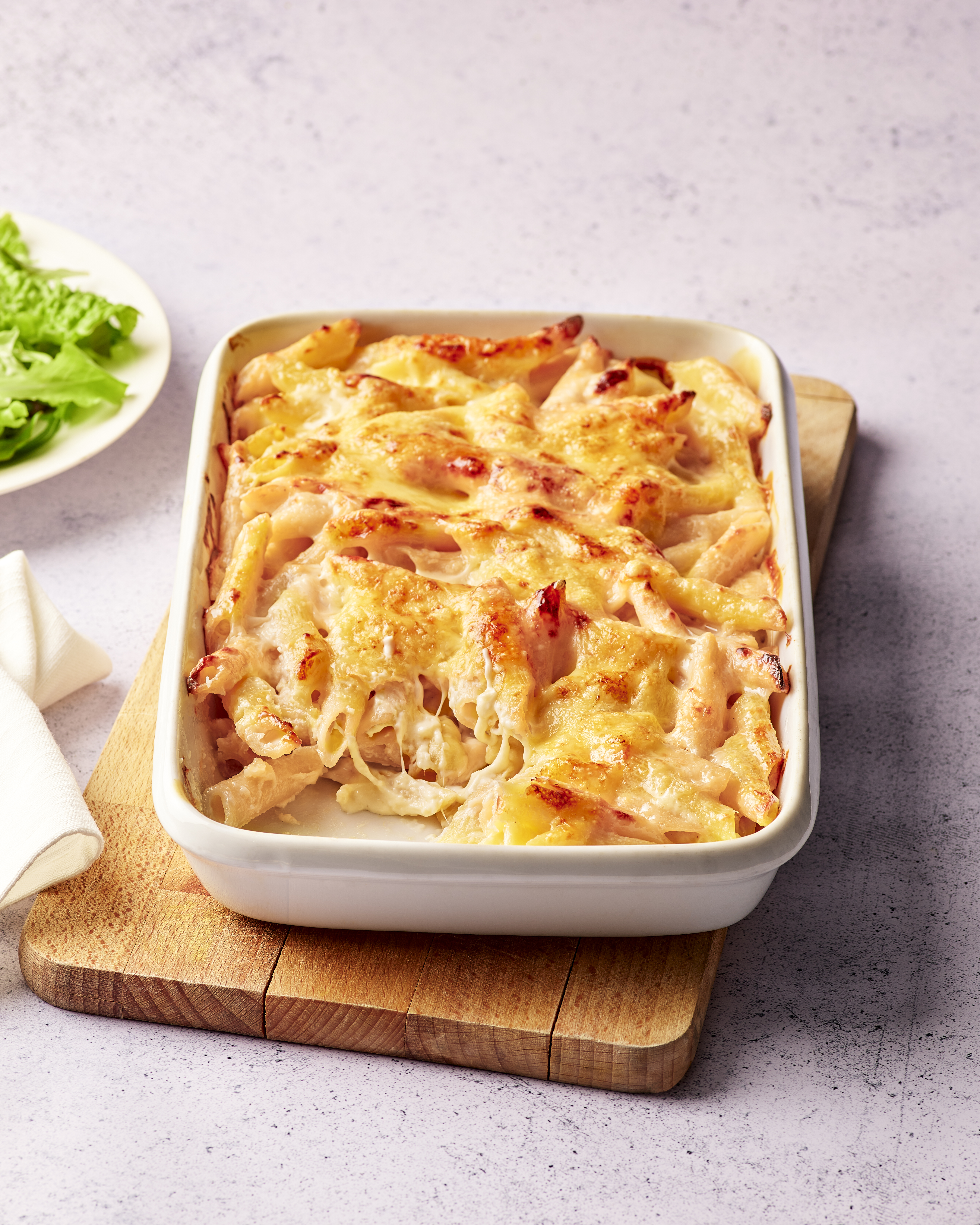 Gratin de pâtes à la béchamel