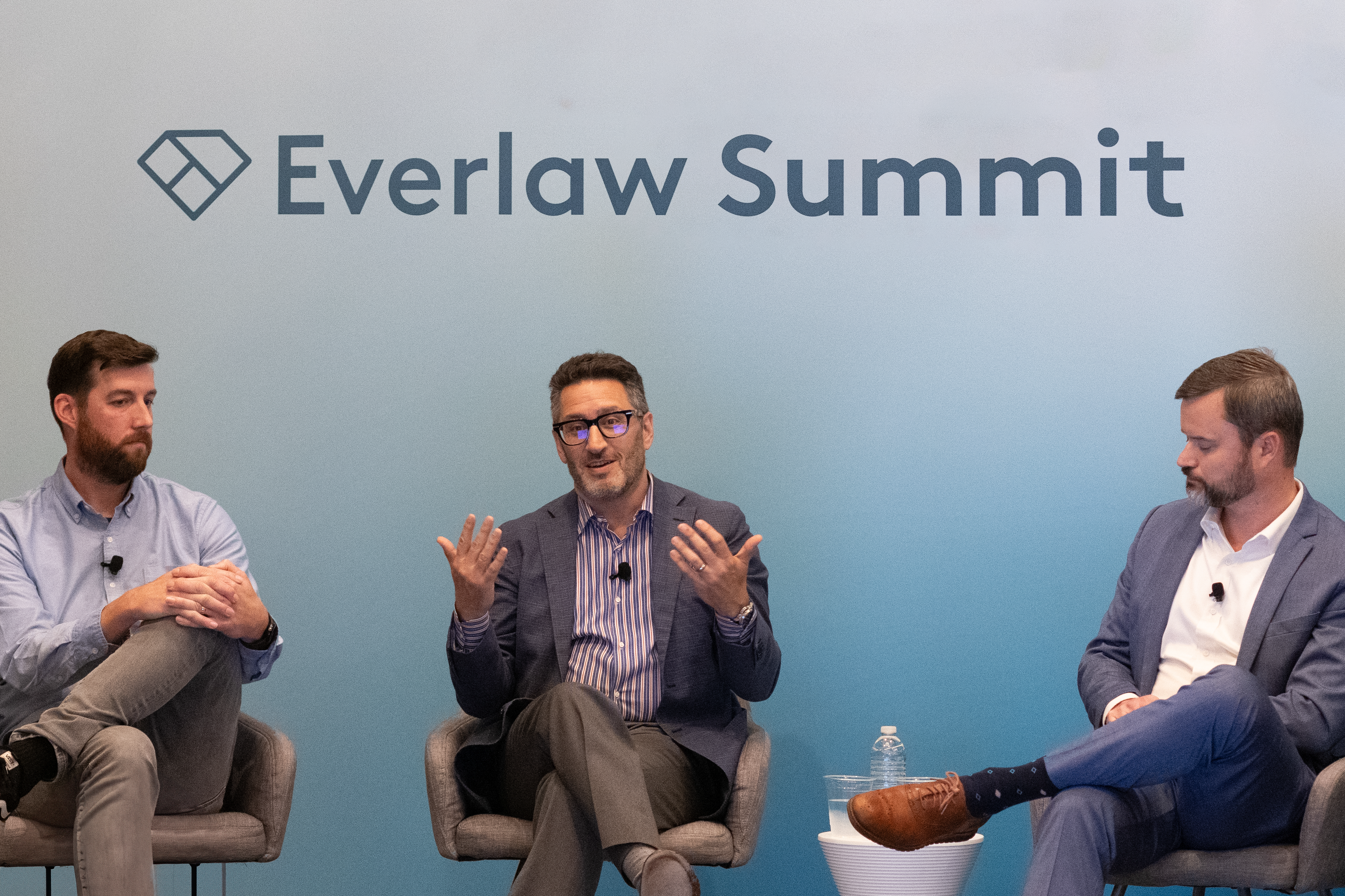 Andrew Rope, Scaled Operations Manager at Google, Randall Lehner, Deputy GC at Guaranteed Rate, Allensworth partner Tyler O'Halloran at Everlaw Summit.