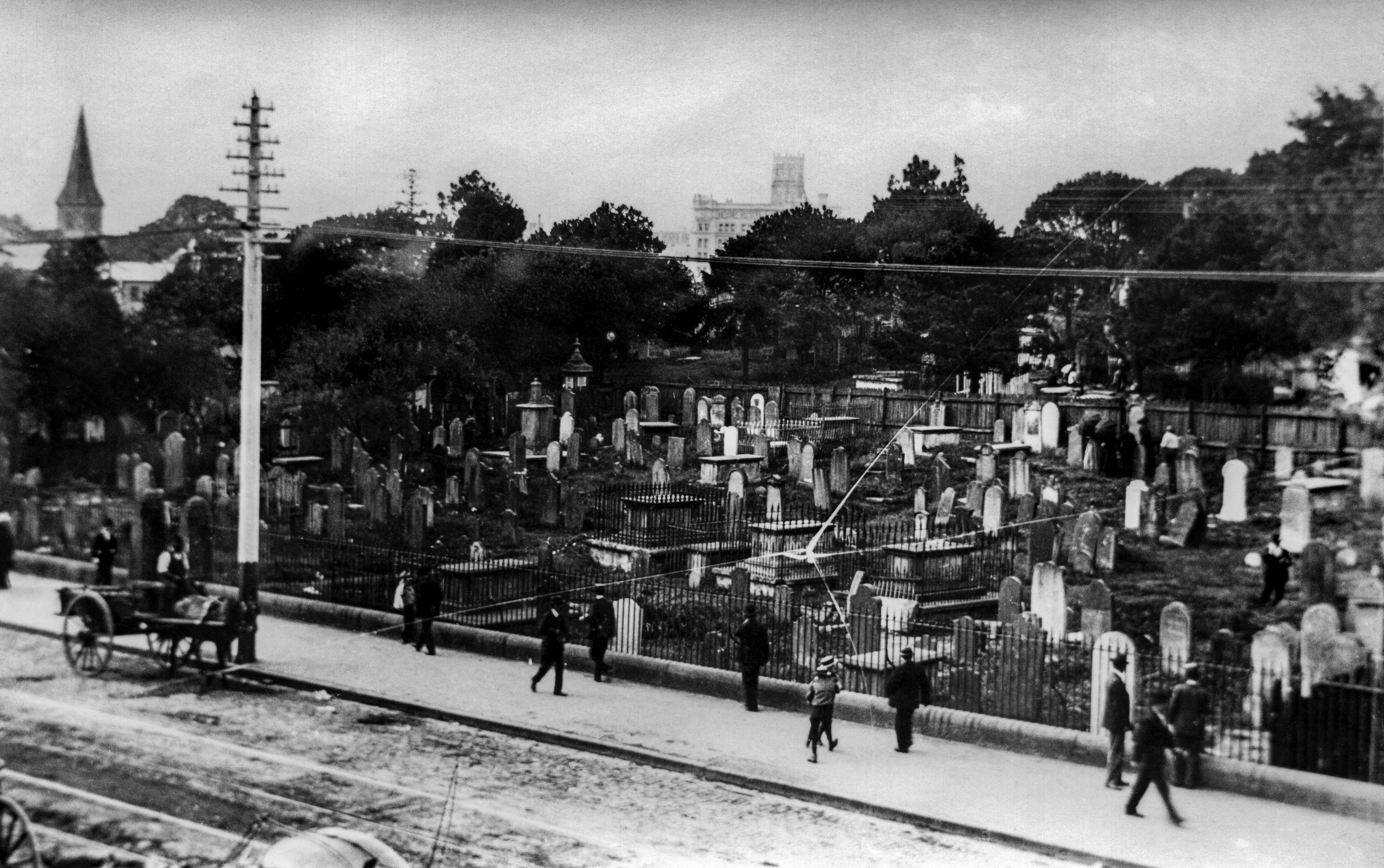 Looking northwest from Devonshire Street, Surry Hills, 1890. Credit: City of Sydney Archives 031583