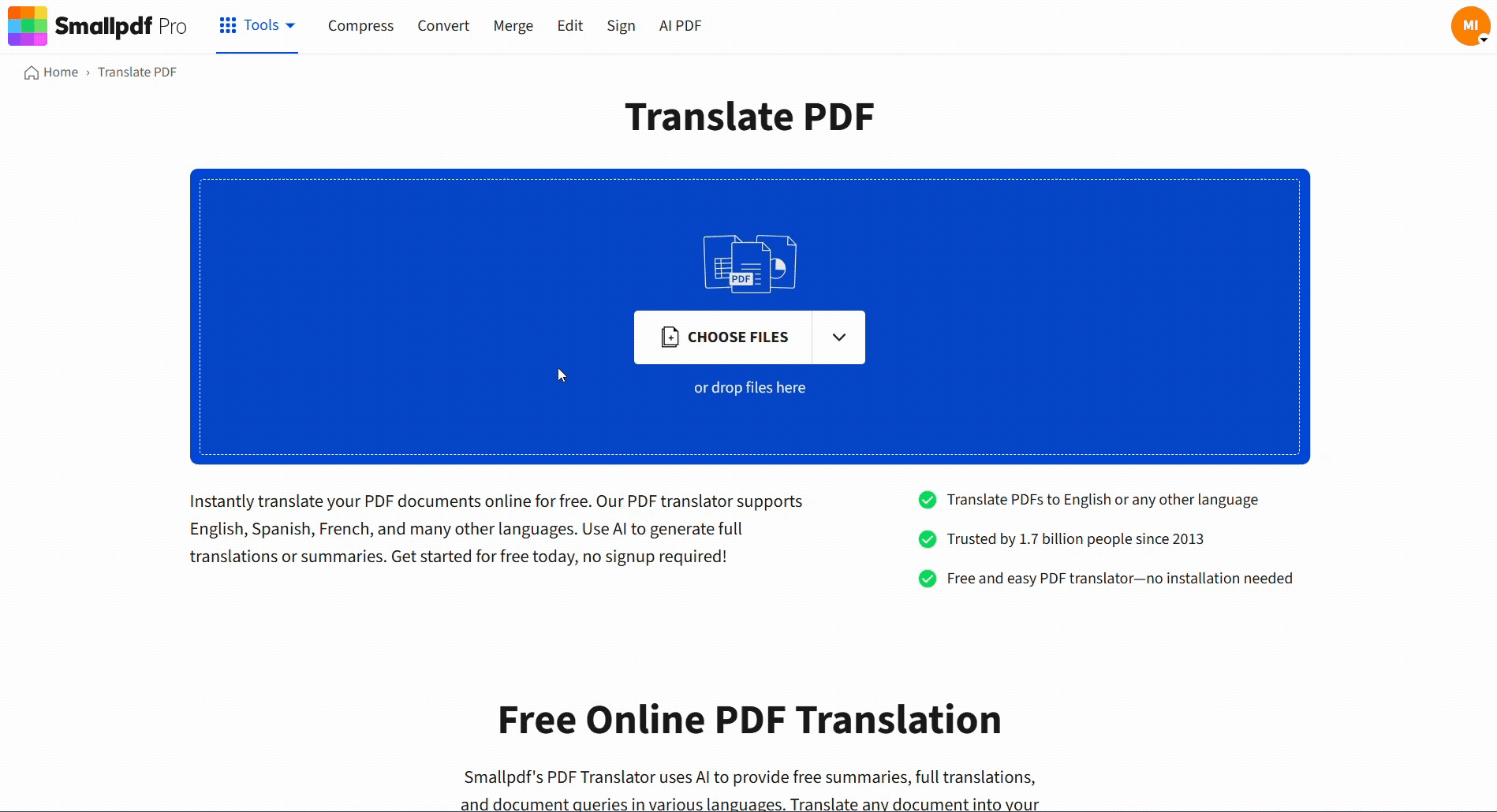 Translate Your PowerPoint with Smallpdf