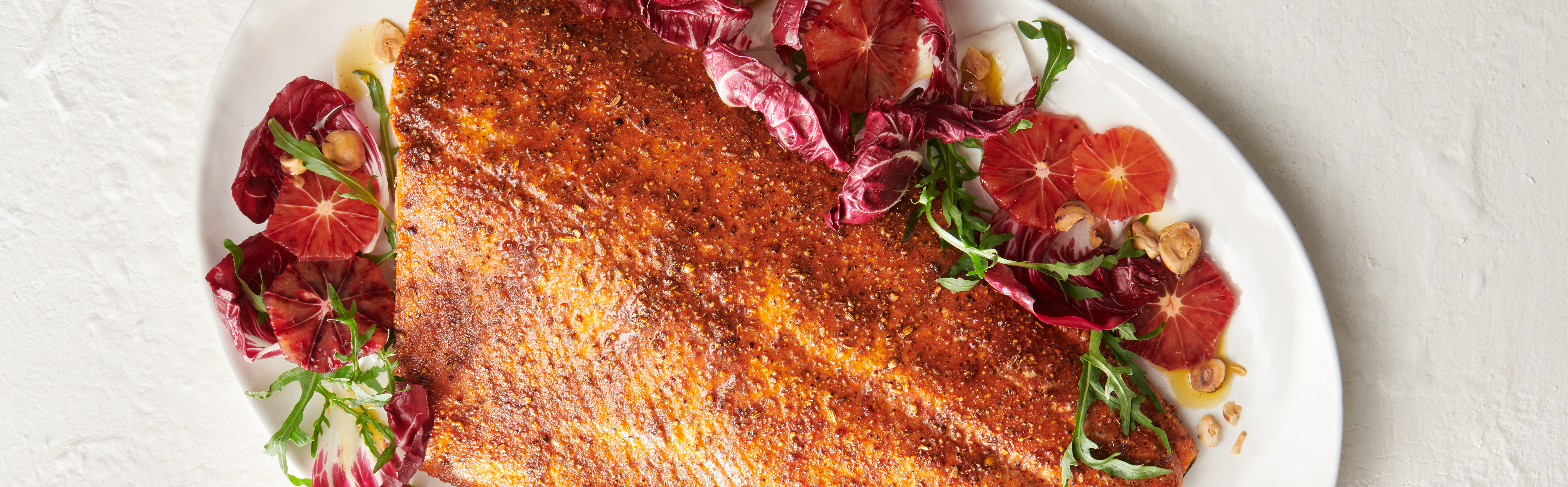 Spice-rubbed King Salmon Fillet