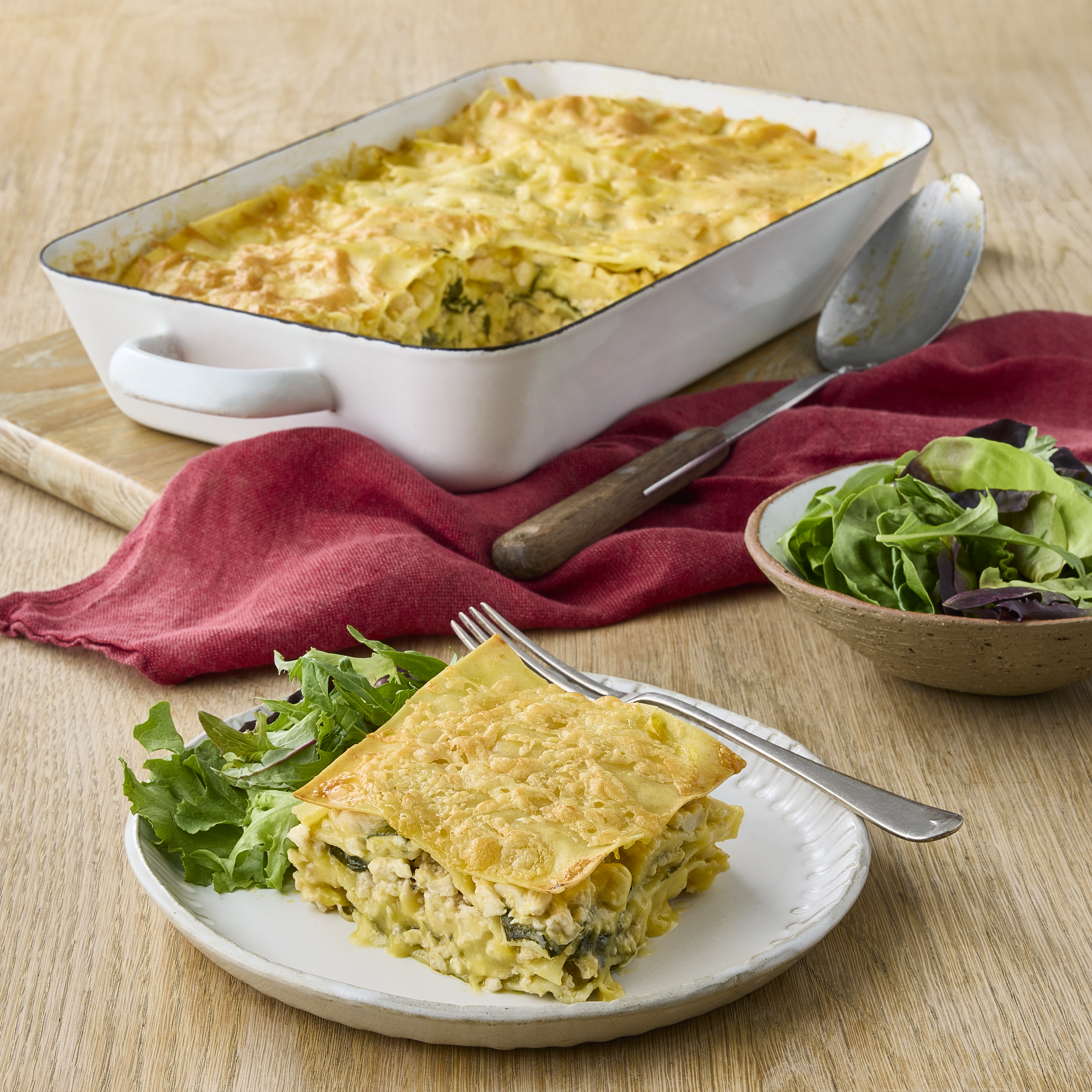 Thumbnail image for the 4 ingredient Chicken Lasagna recipe