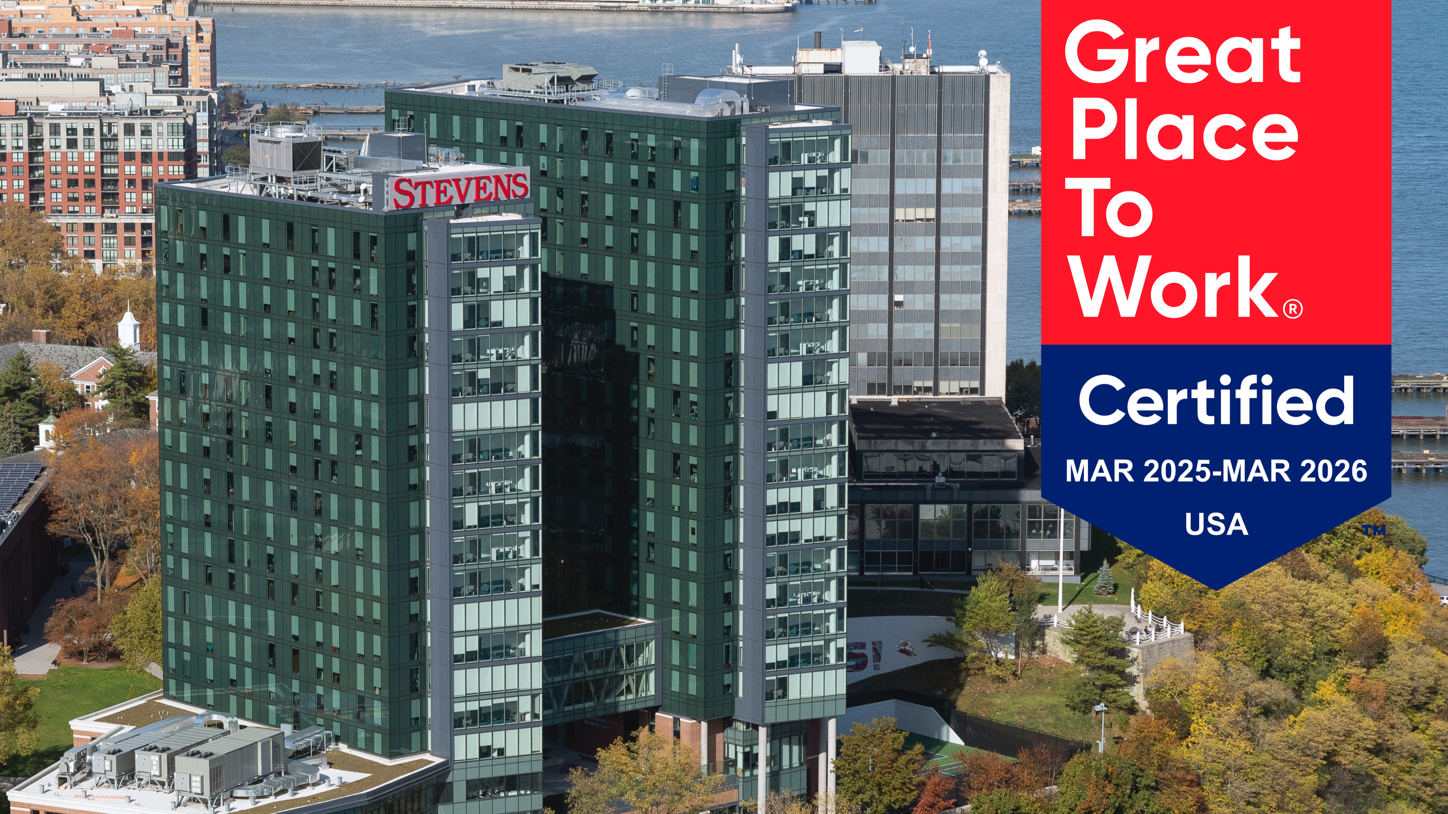For the Third Year, Stevens Institute of Technology Earns 2025 Great Place To Work Certification™