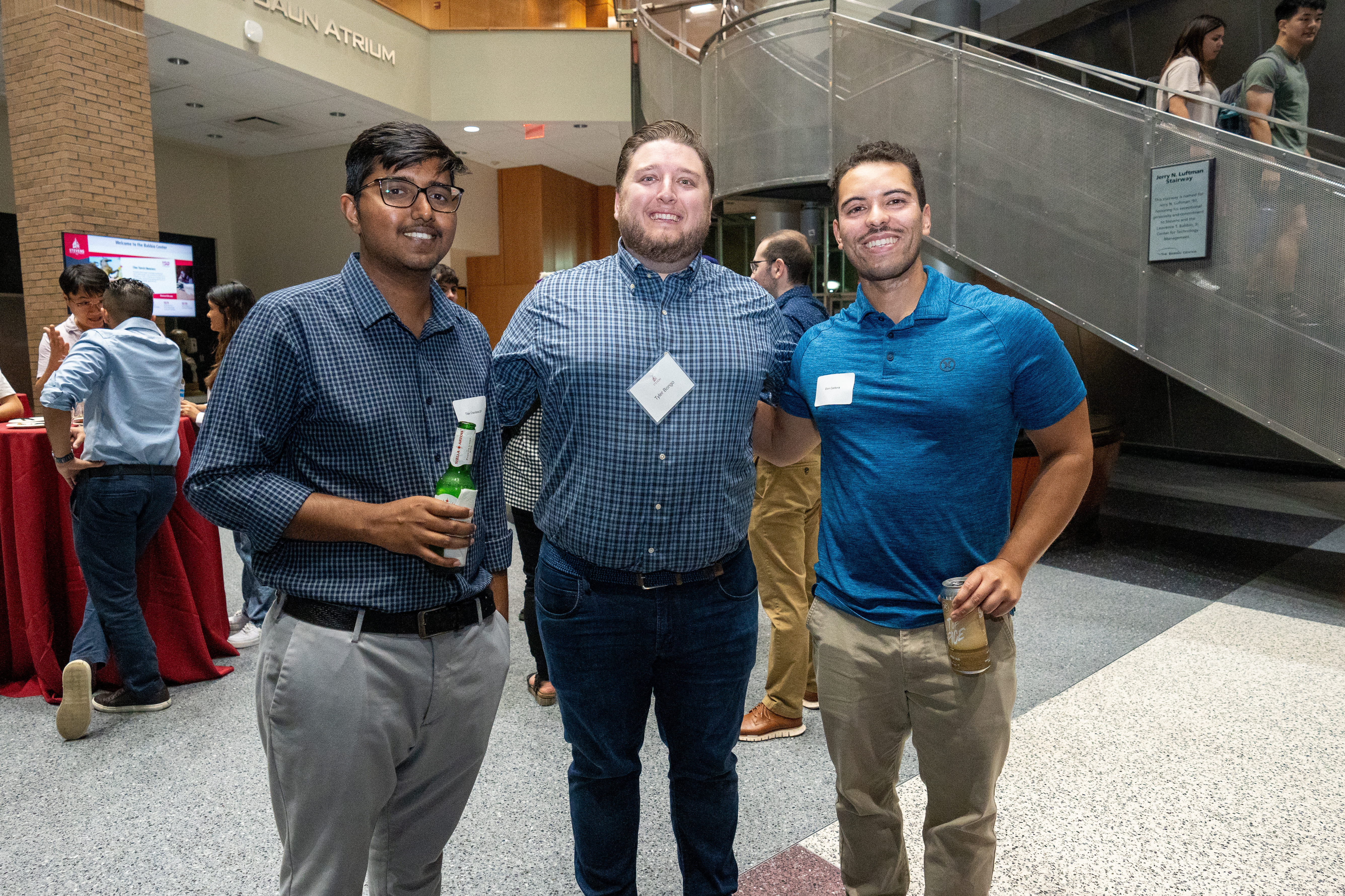 MBA students in Babbio Center