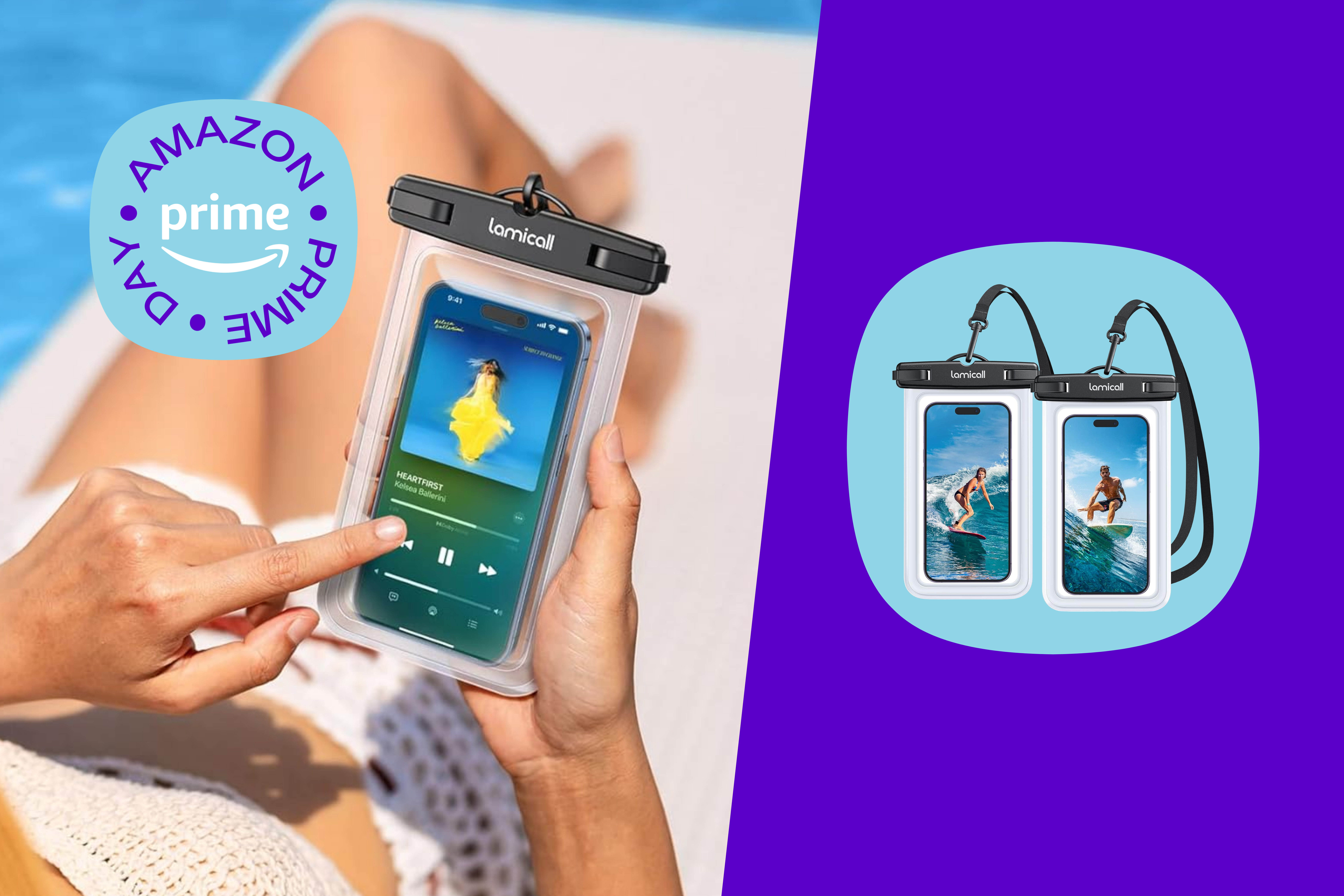 Get Two Waterproof Phone Pouches for Just $8 (Amazon Sold 7,000 Last Month) card image