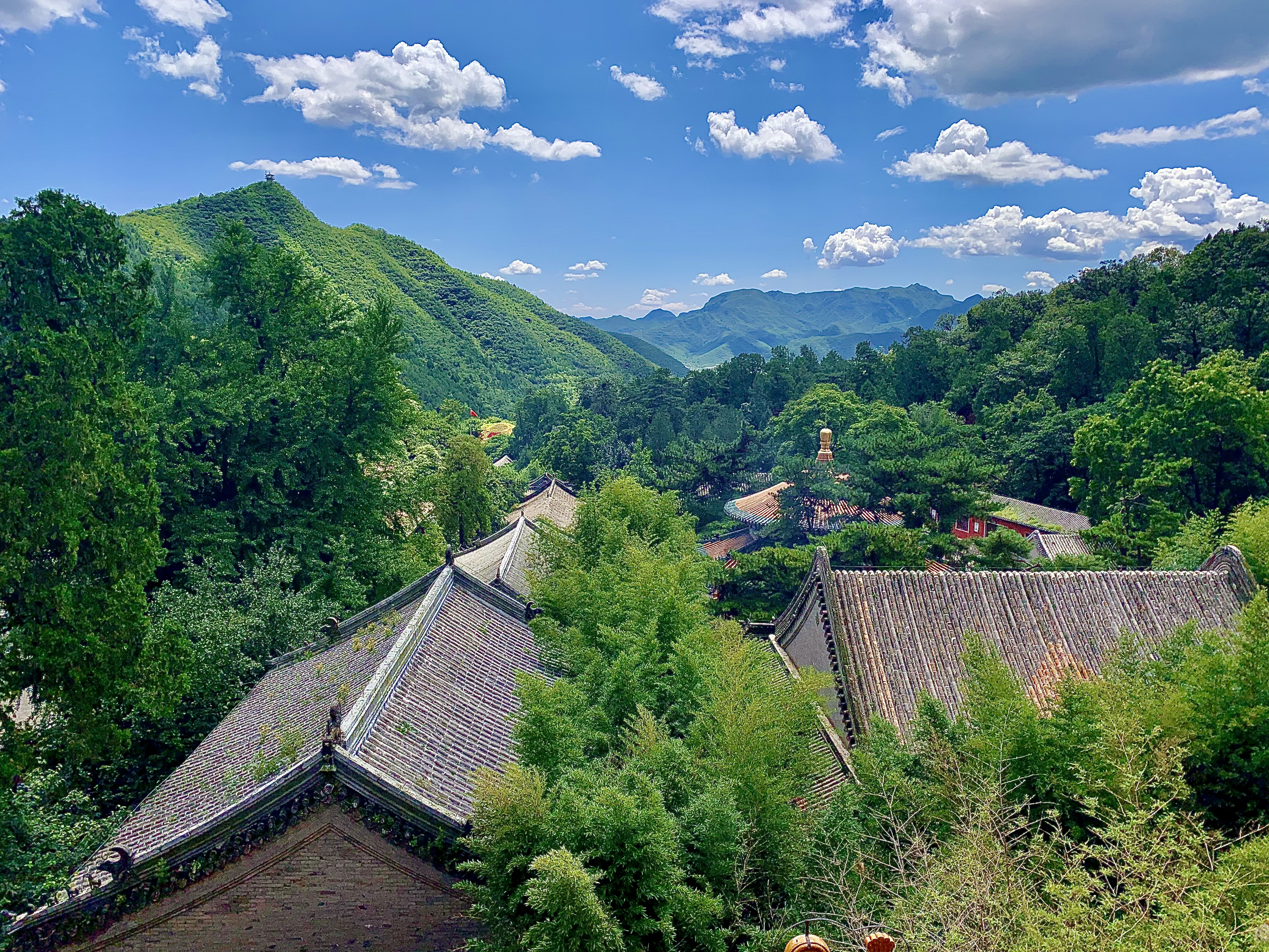 Beijing Tanzhe Temple mountain view