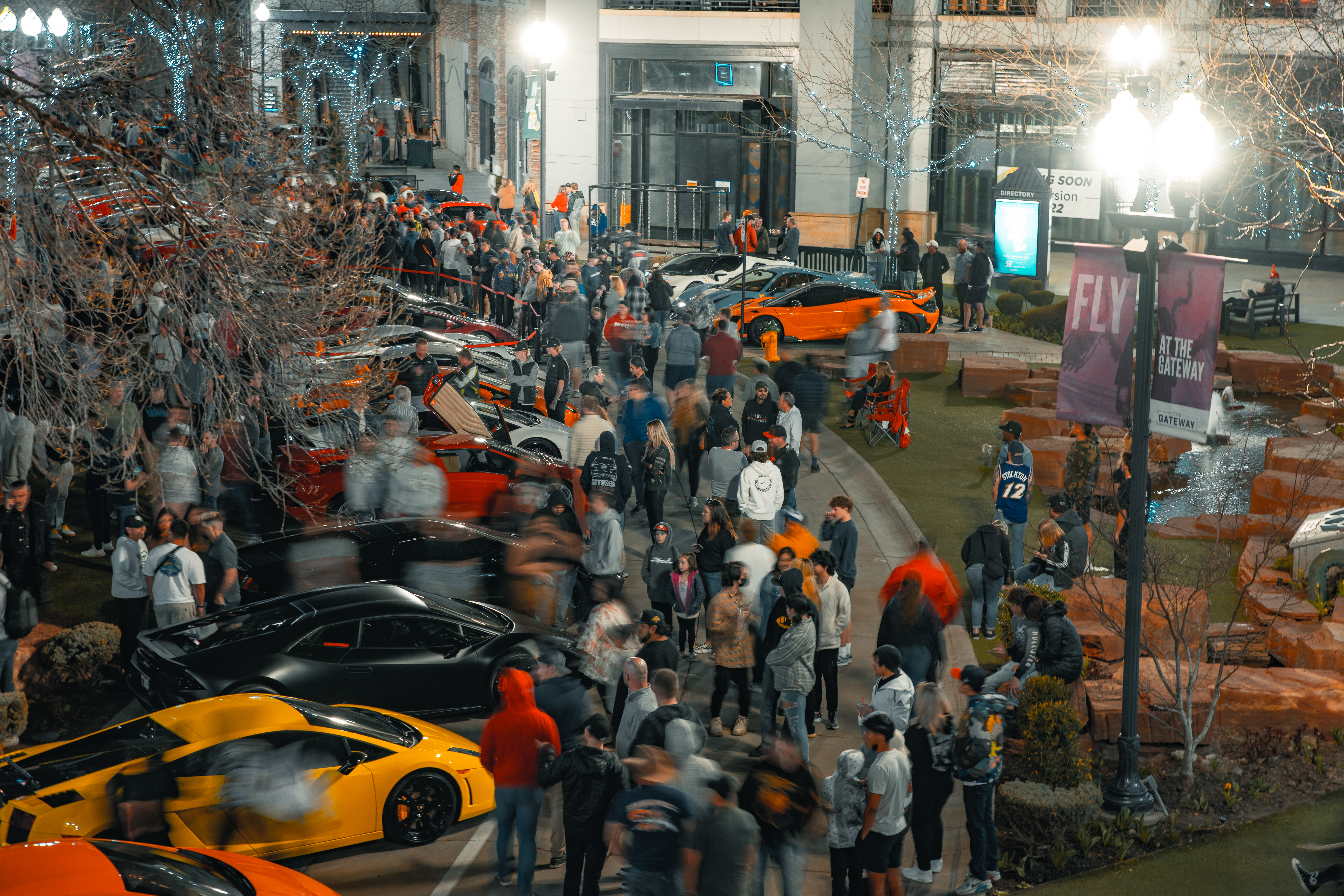  Lamborghinis, Ferraris, Porsches and McLarens at the Exotics at the Gateway Event. 