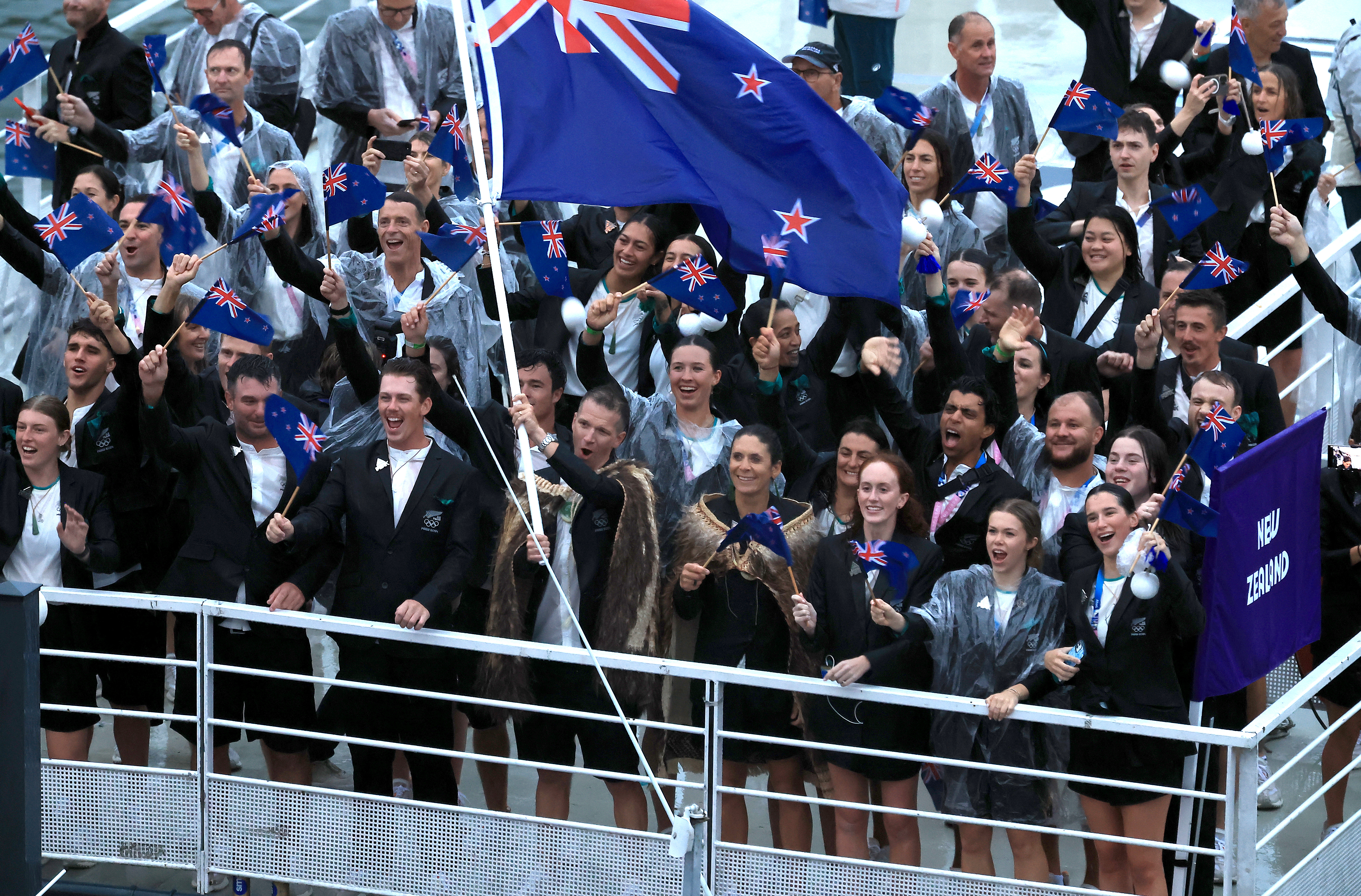 New Zealand team, Paris 2024 Opening Ceremony - Photosport