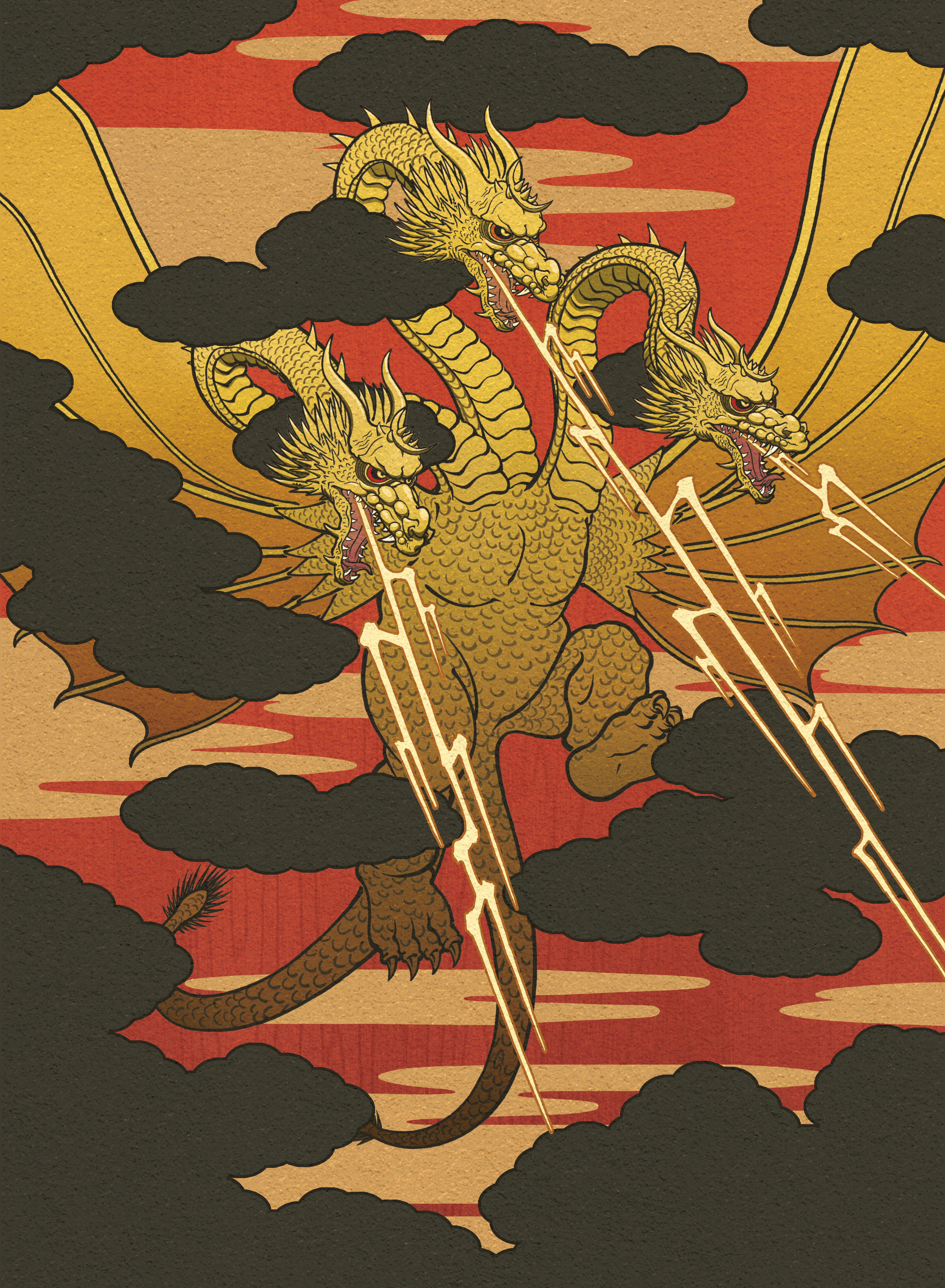 King Ghidorah art