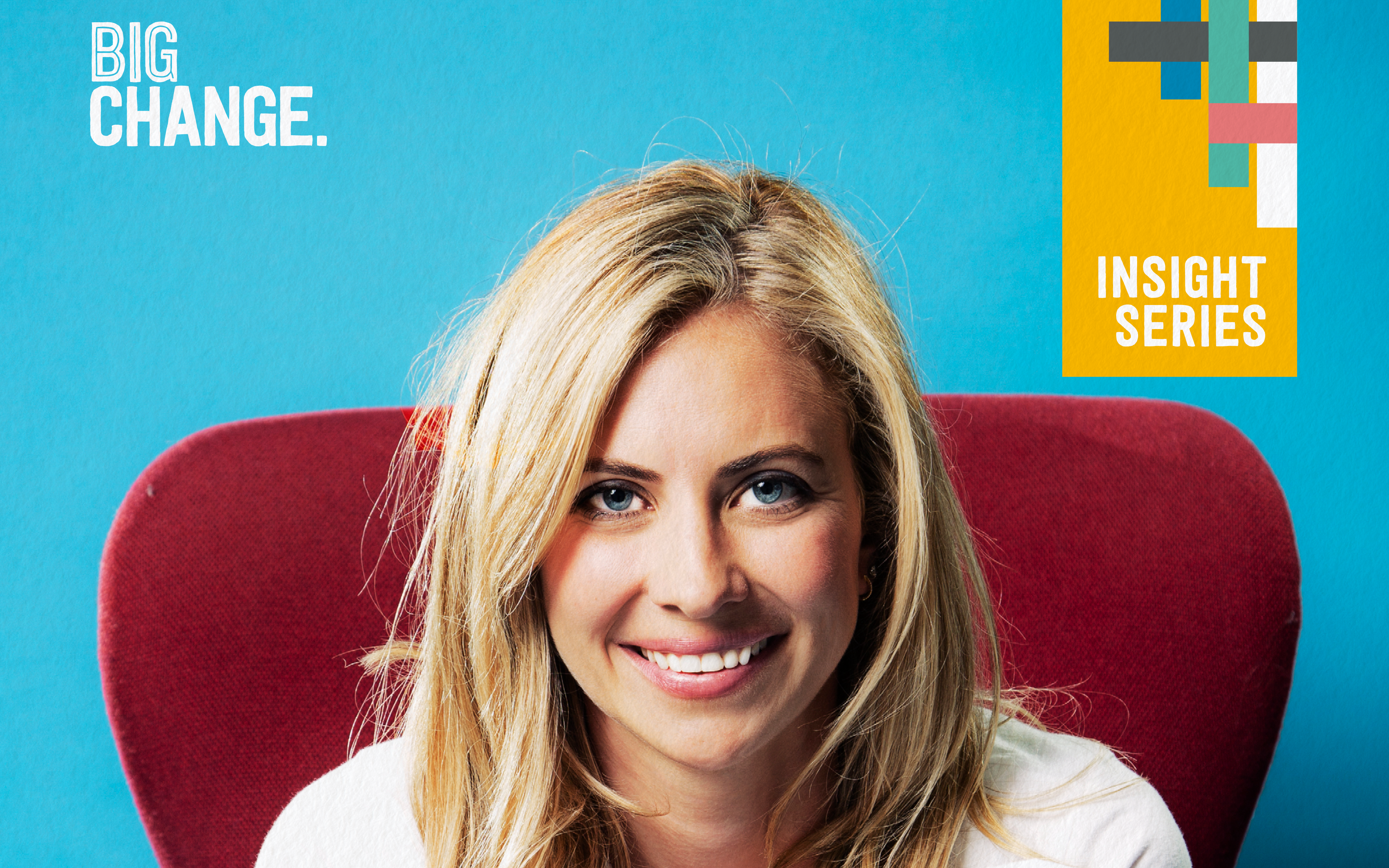 Holly Branson smiles at the camera for Big Change's 2020 LinkedIn insight series