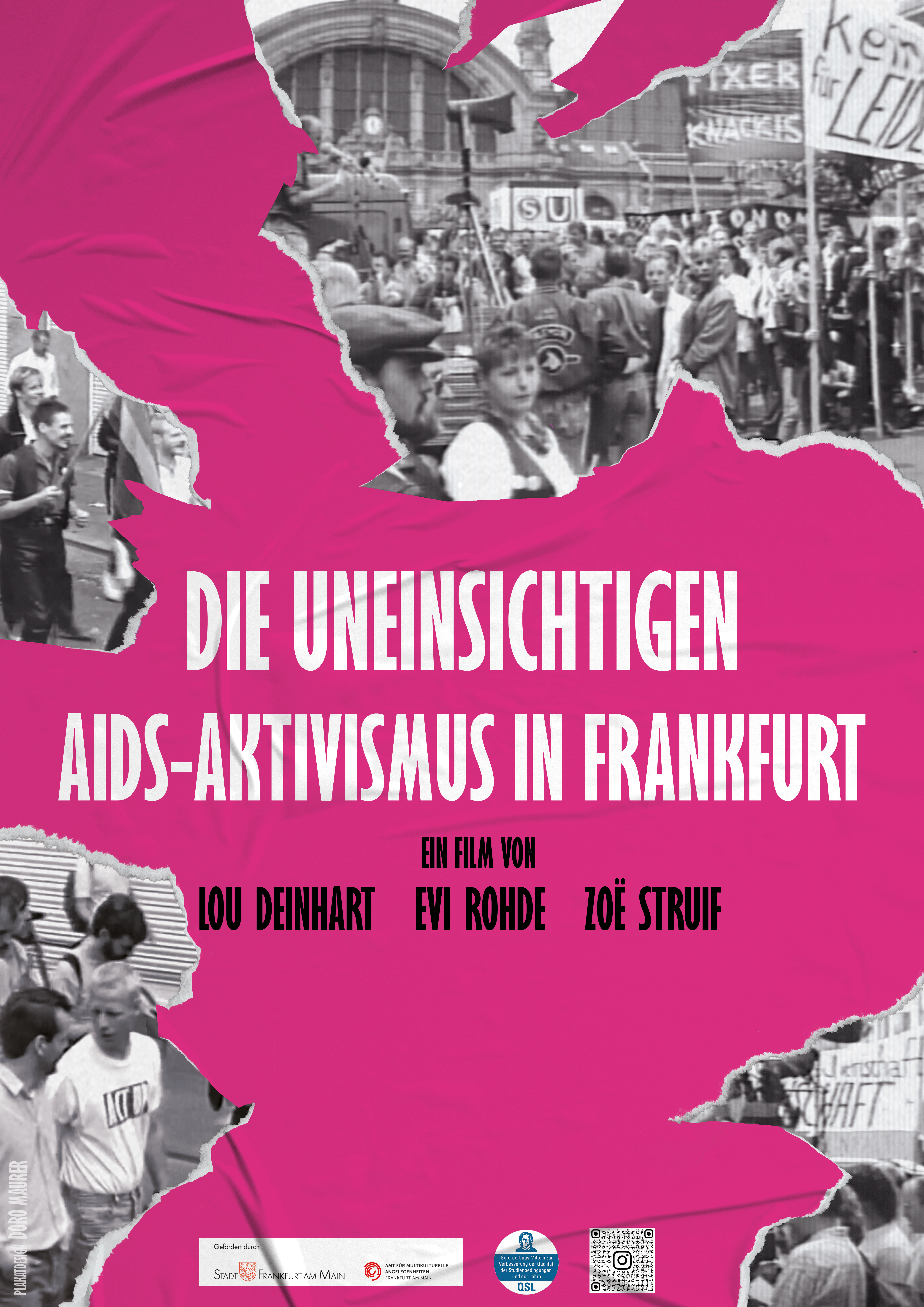 Filmplakat zu Die Uneinsichtigen - Aids-Aktivismus in Frankfurt