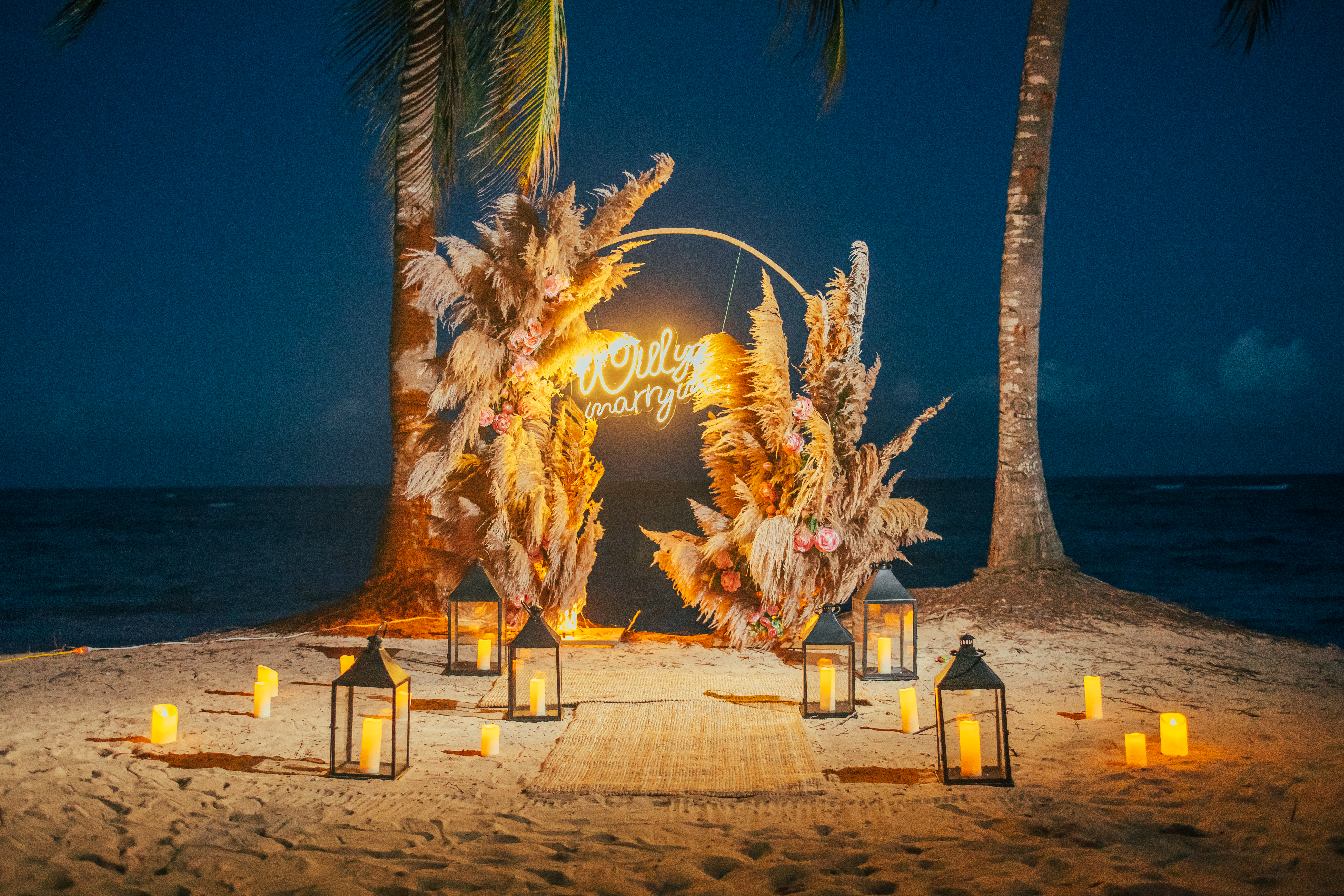 Golden Whisper : détail de l’installation 6 sur une plage privée d’Uvero Alto, Punta Cana.