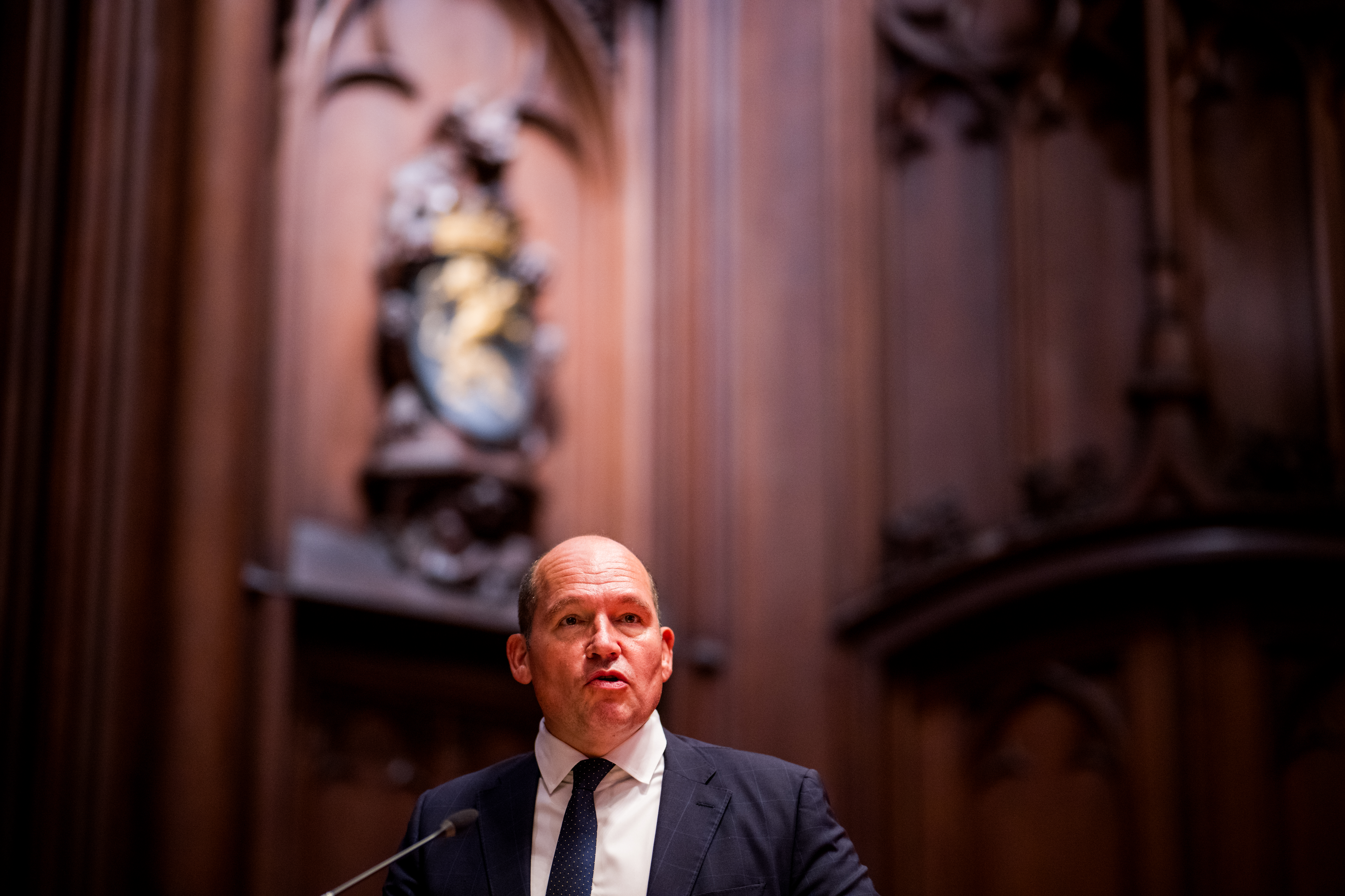 FOCUS COVERAGE REQUESTED TO BELGA Brussels City mayor Philippe Close is seen at the opening of the 'Belgian Beer Weekend 2024' beer festival at the Grote Markt - Grand-Place square in the city center of Brussels on Friday 06 September 2024. BELGA PHOTO JASPER JACOBS