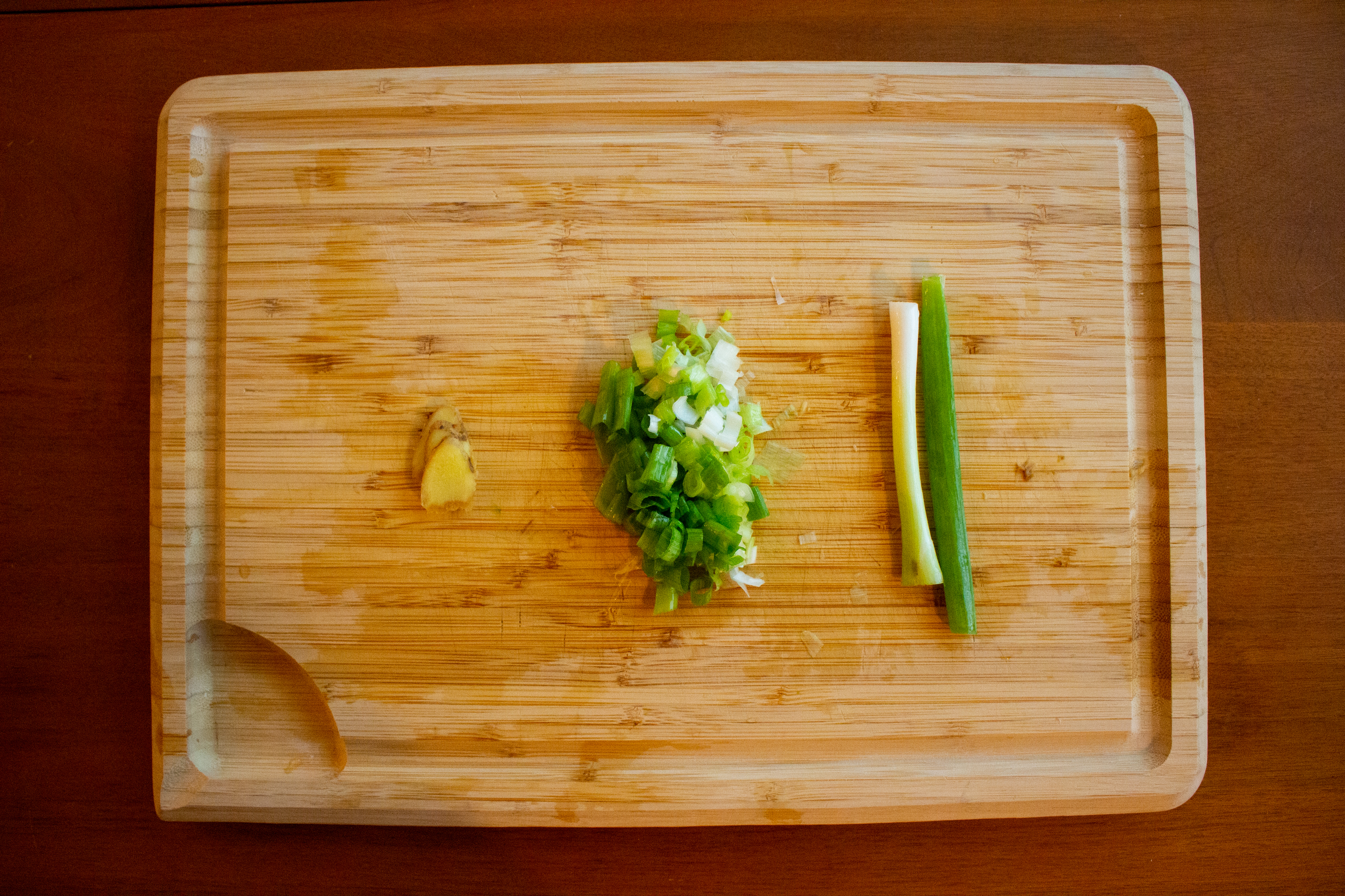 Green onions and ginger